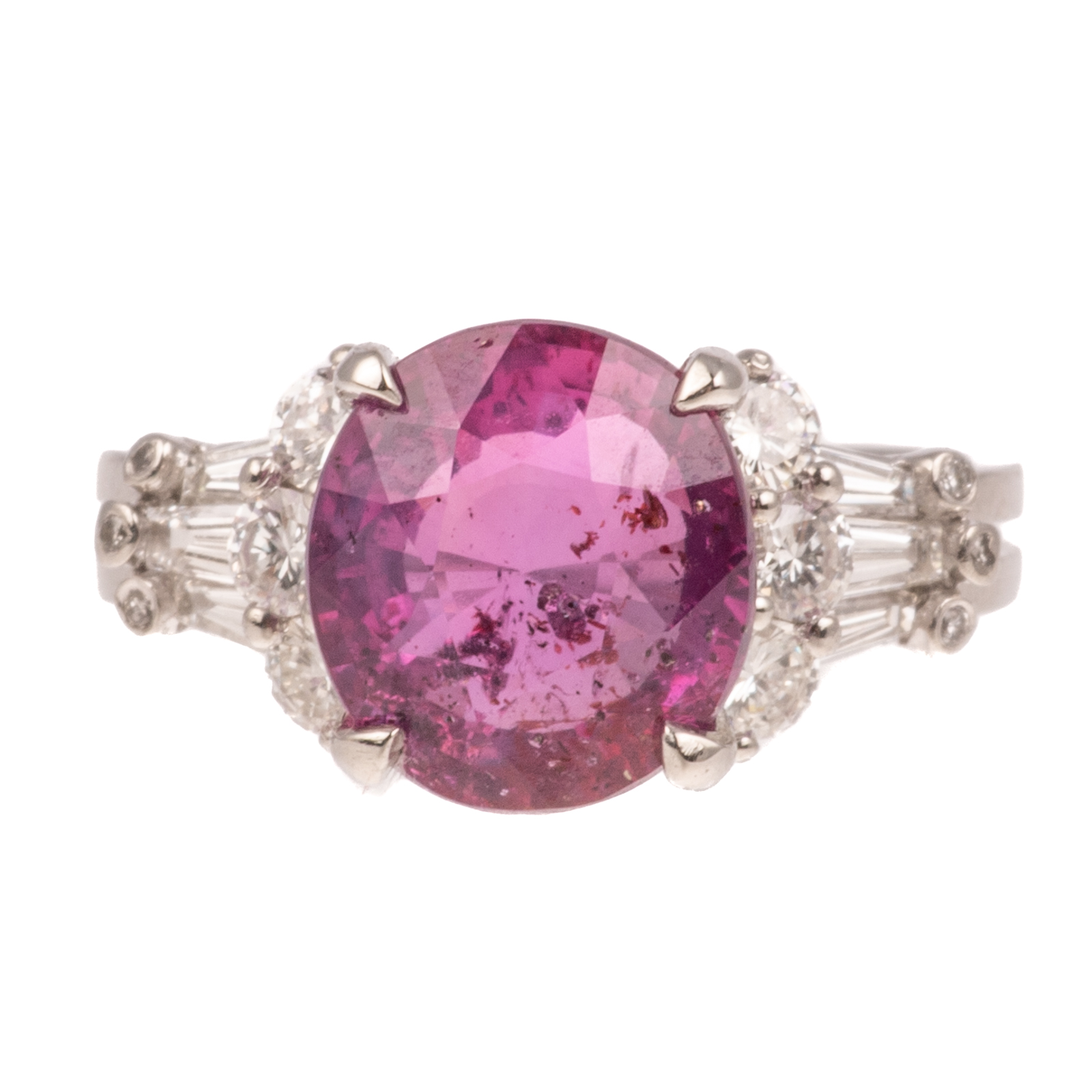 A GIA UNHEATED PINK SAPPHIRE RING 2ead7c