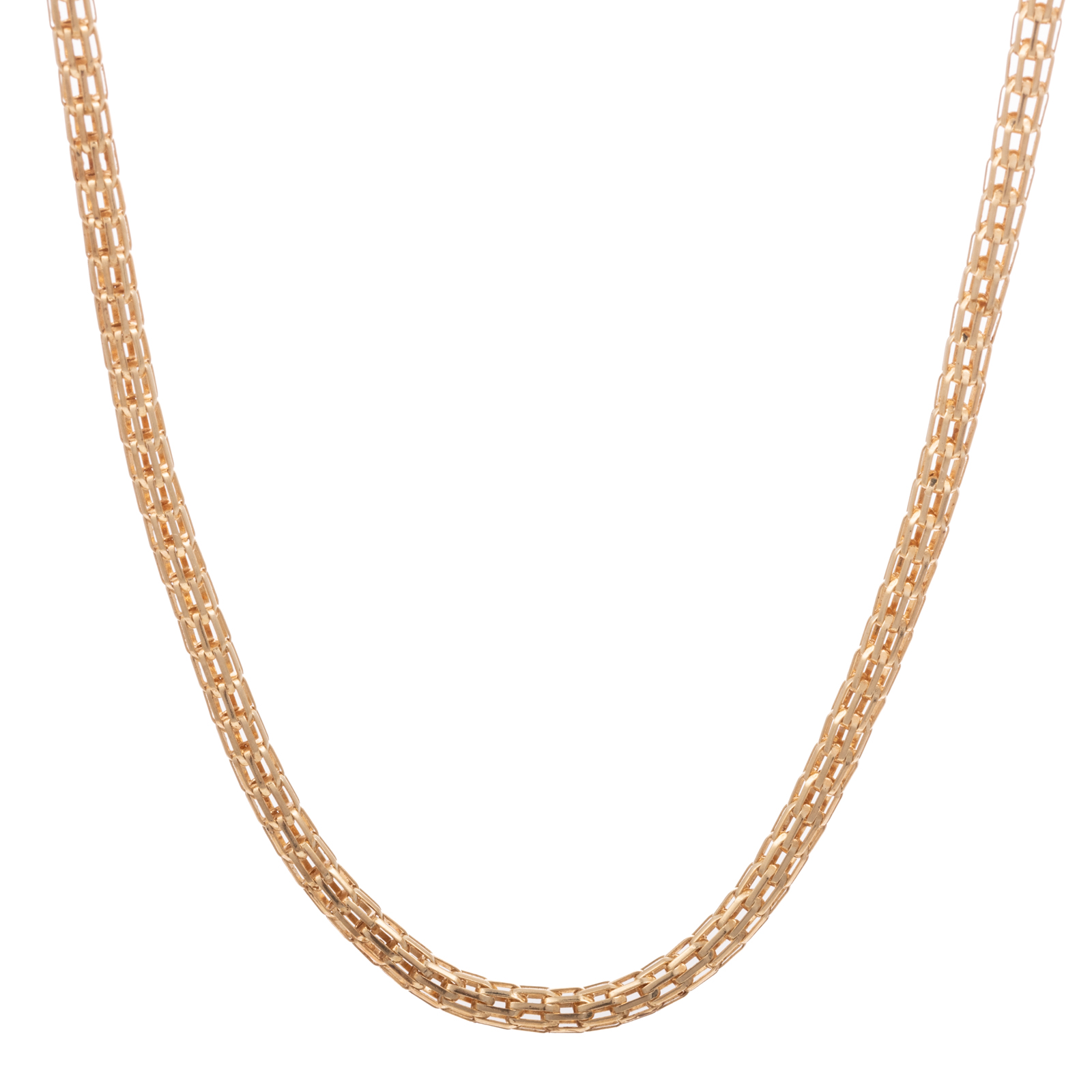 A ROUND BRAIDED CHAIN IN 14K 14K