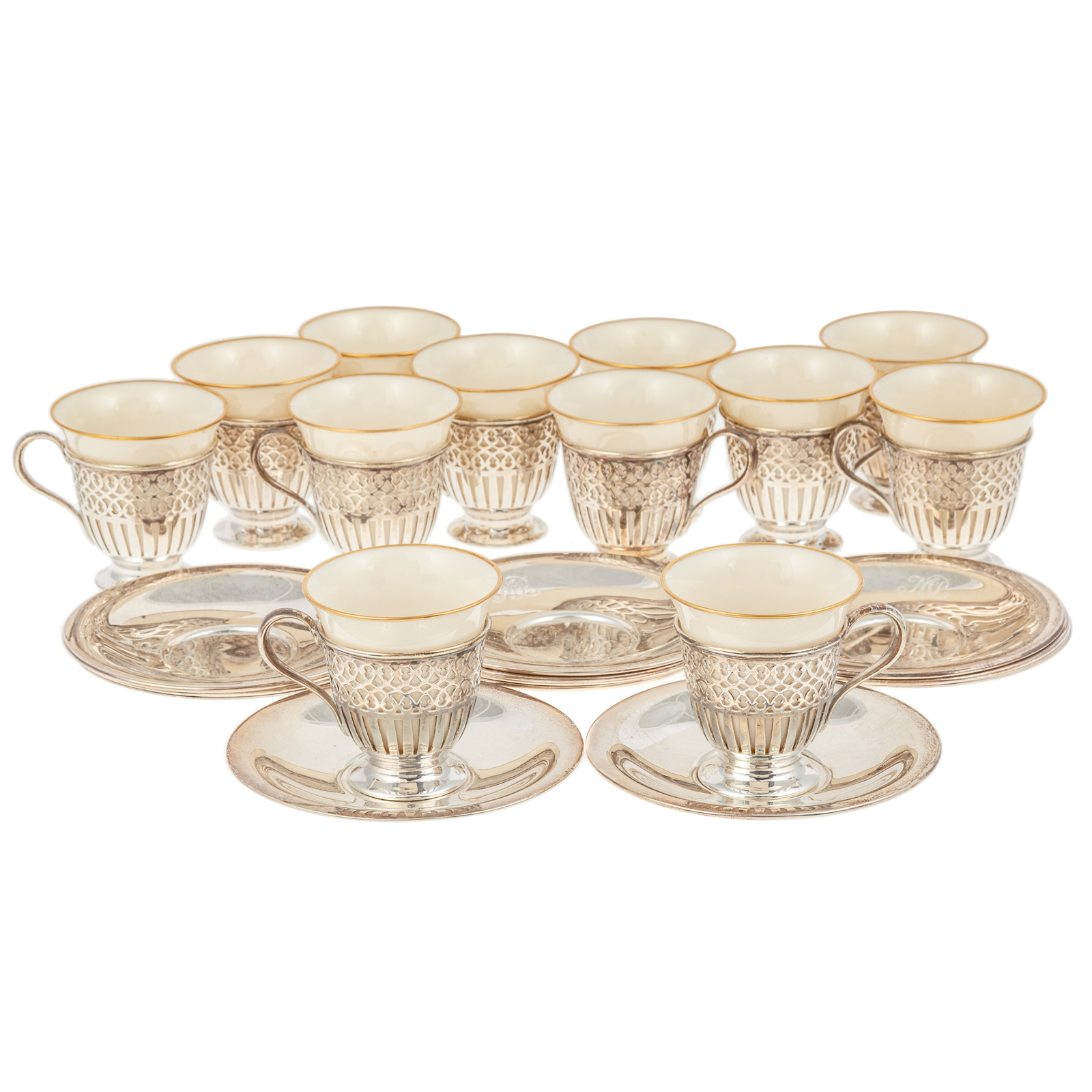 12 TIFFANY & CO. STERLING DEMITASSE