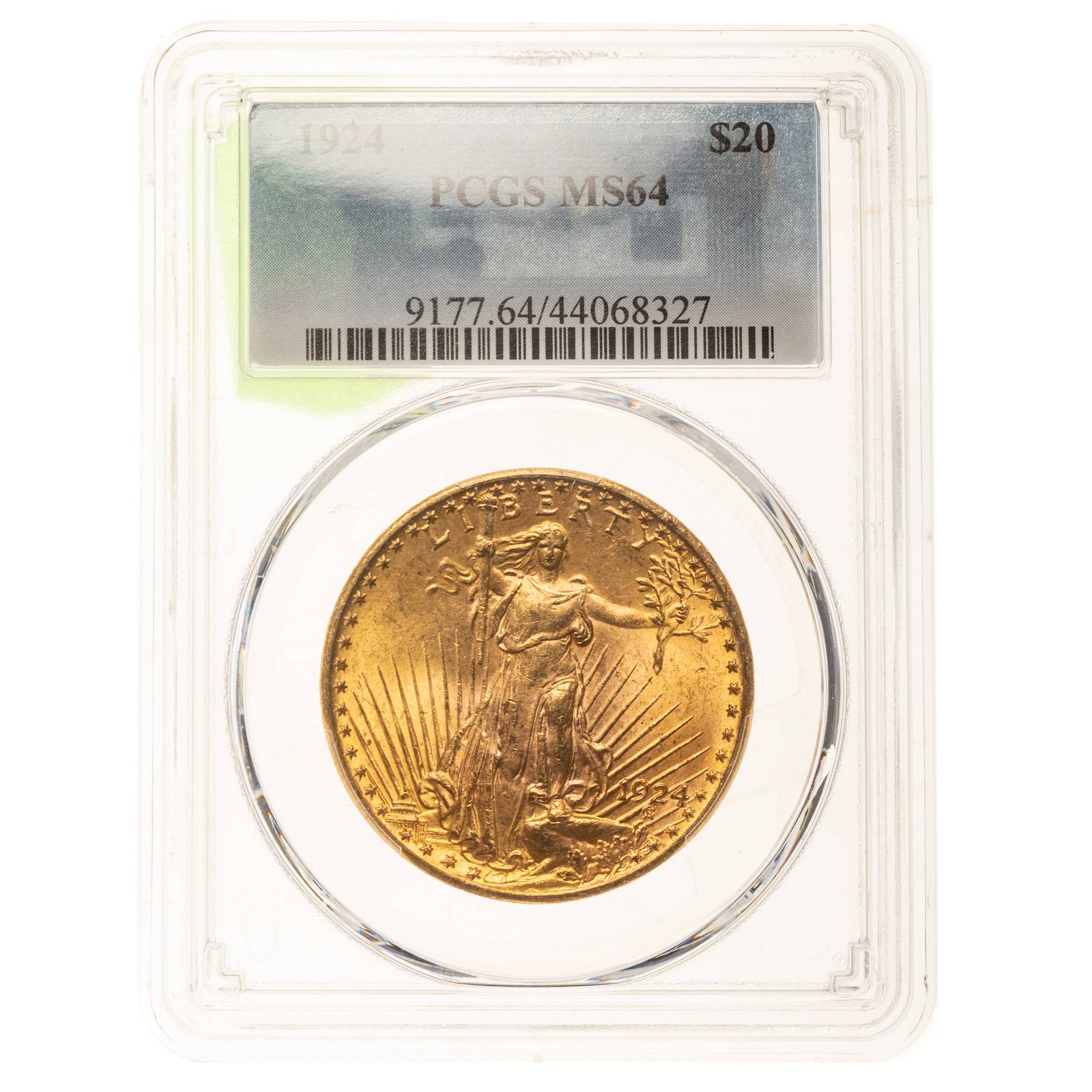 1924 $20 SAINT PCGS MS64 Almost