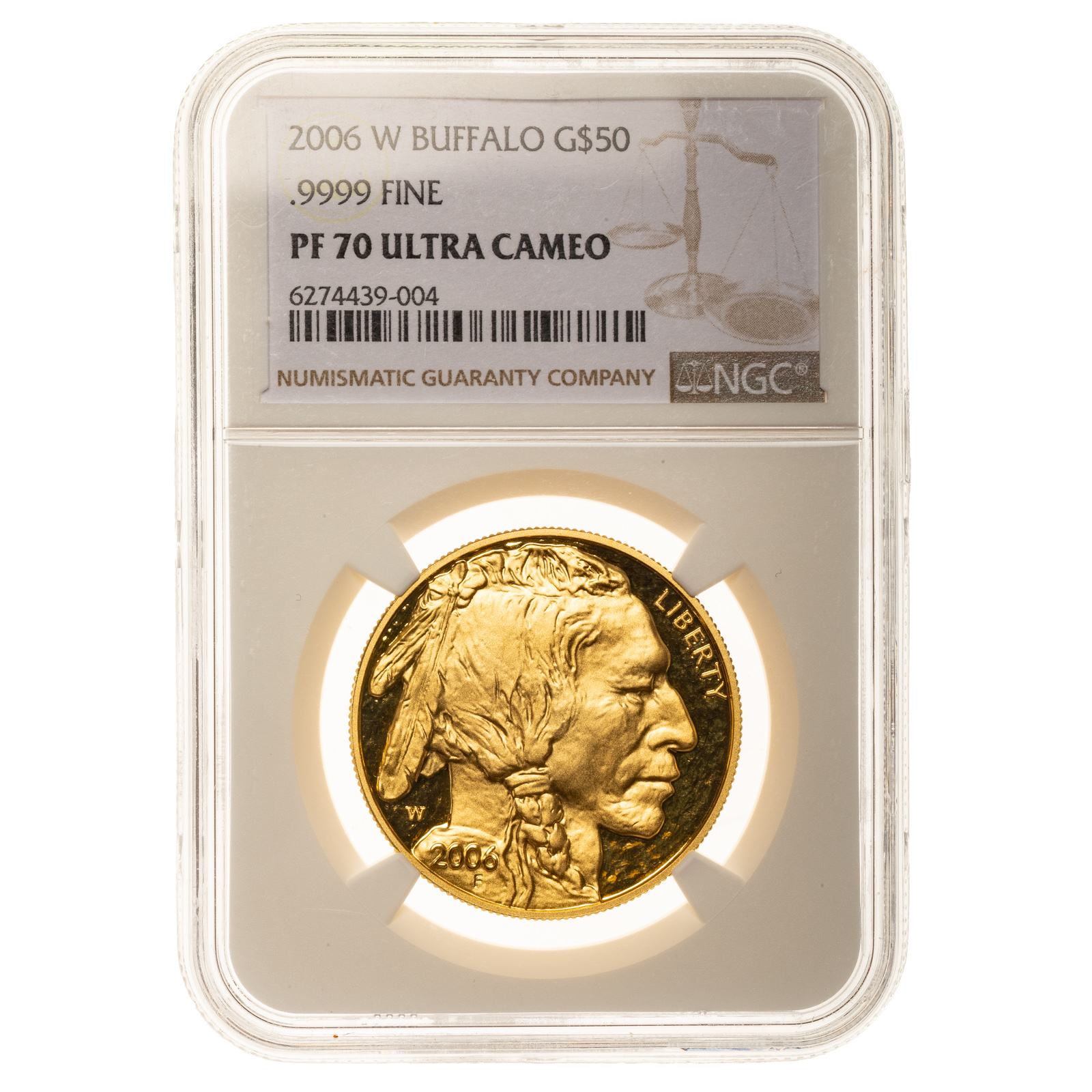 2006 W 50 GOLD BUFFALO NGC PF 2eadf9