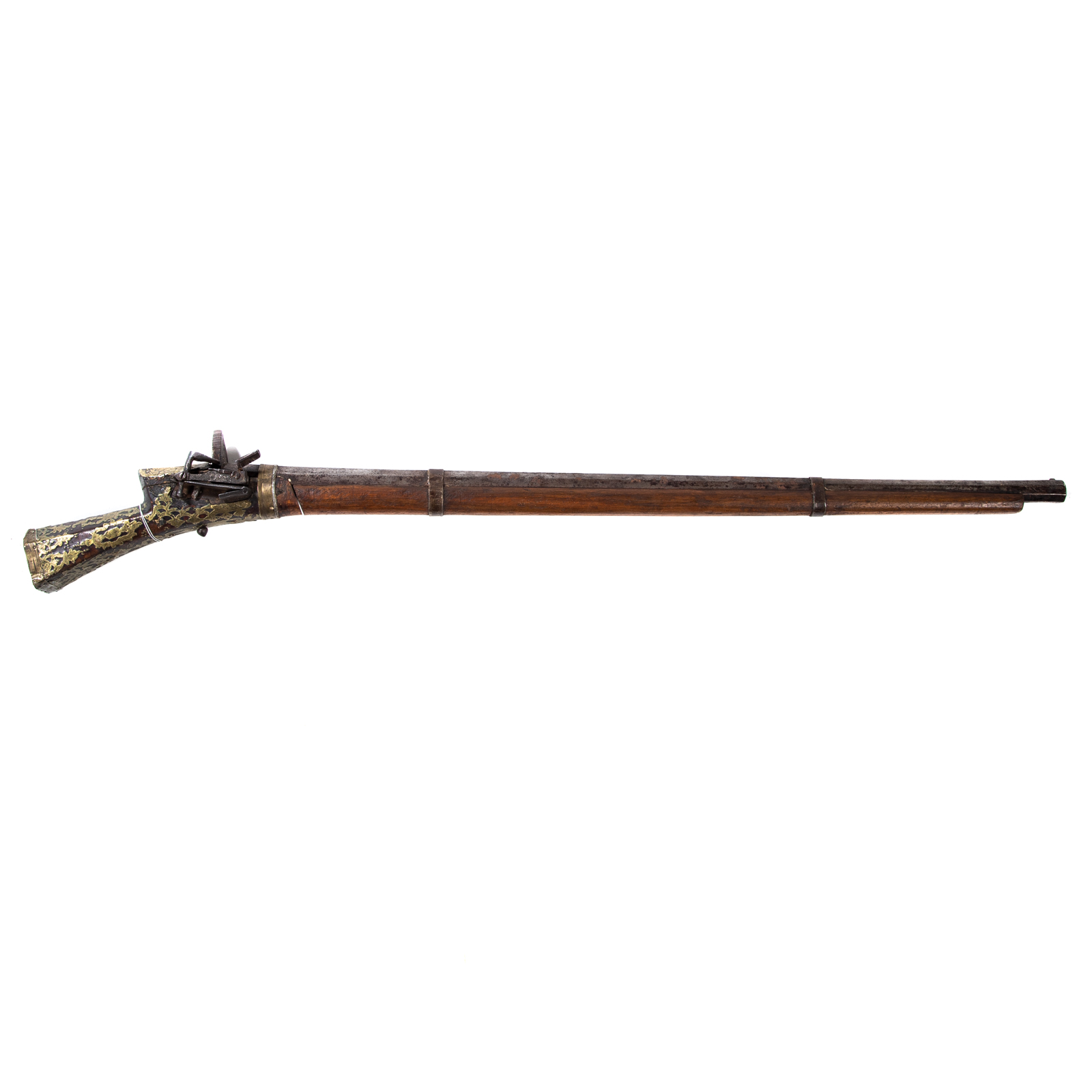 DECORATIVE ARABIC FLINTLOCK RIFLE