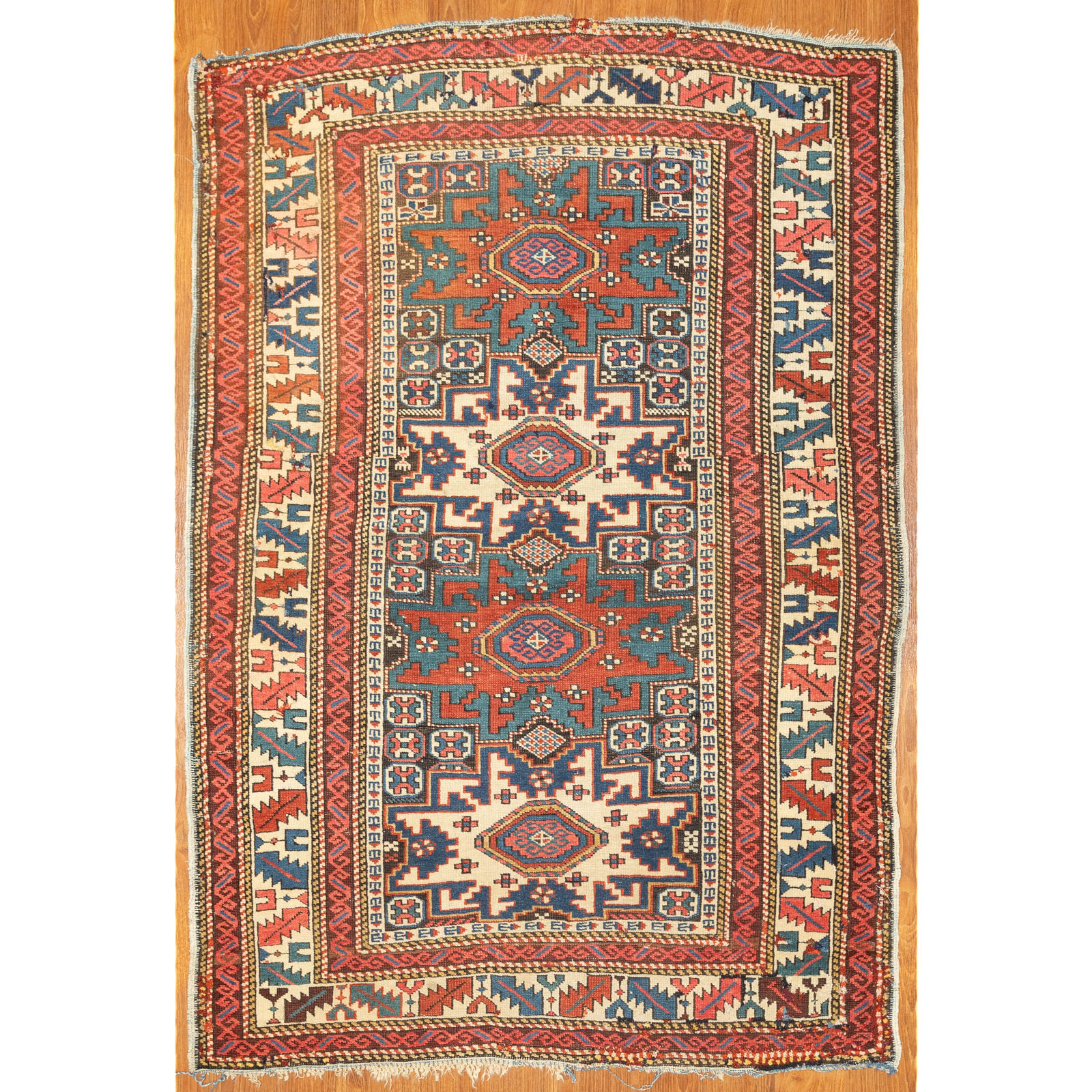 ANTIQUE KUBA RUG CAUCASUS 3 5 2eaece