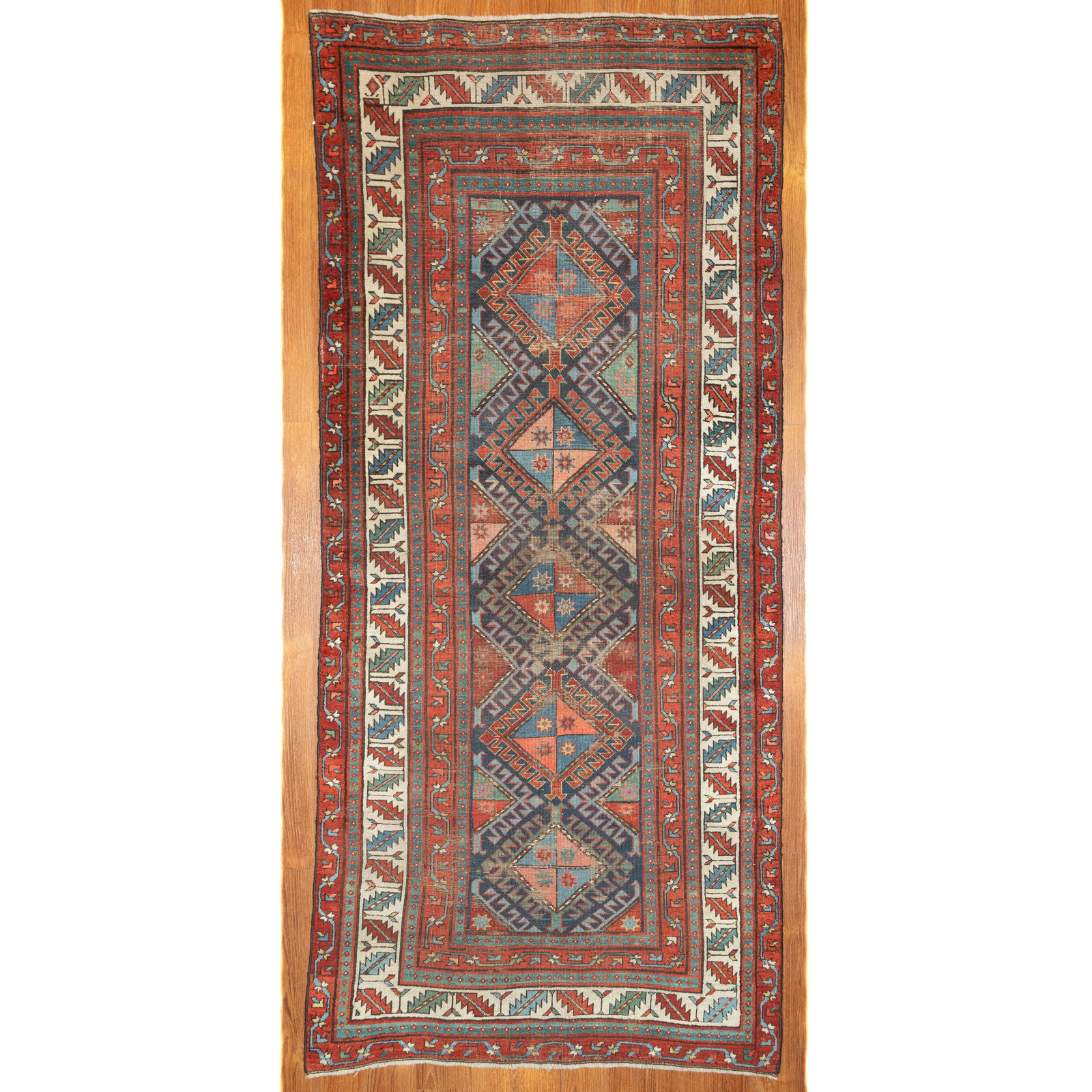 ANTIQUE KAZAK RUG, CAUCASUS, 3.1