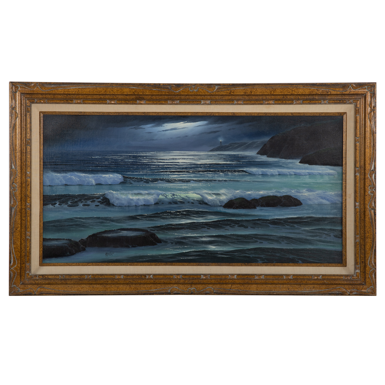 MAURICE MEYER SEASCAPE BY MOONLIGHT  2eaef0