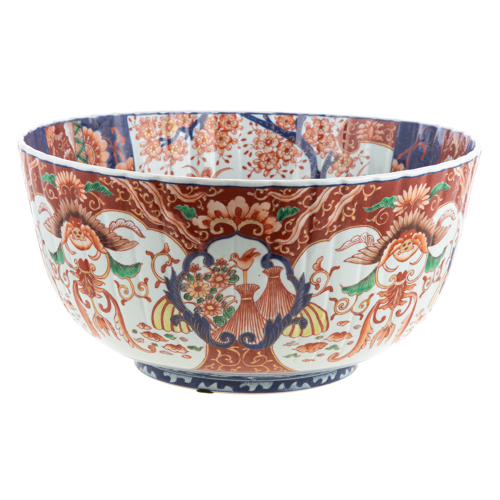 LARGE JAPANESE IMARI PUNCHBOWL 2eaf29