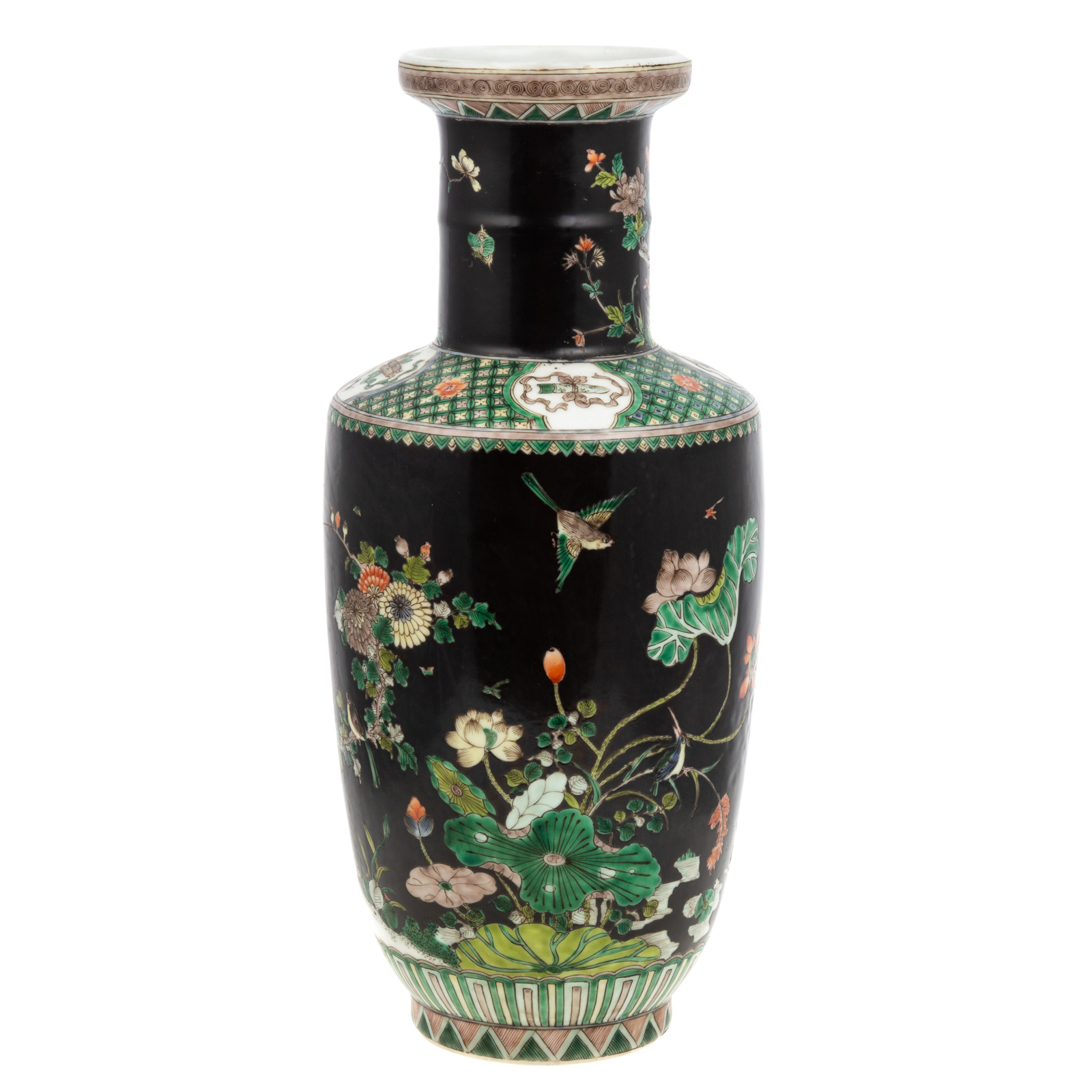 CHINESE EXPORT FAMILLE NOIR VASE 2eaf65