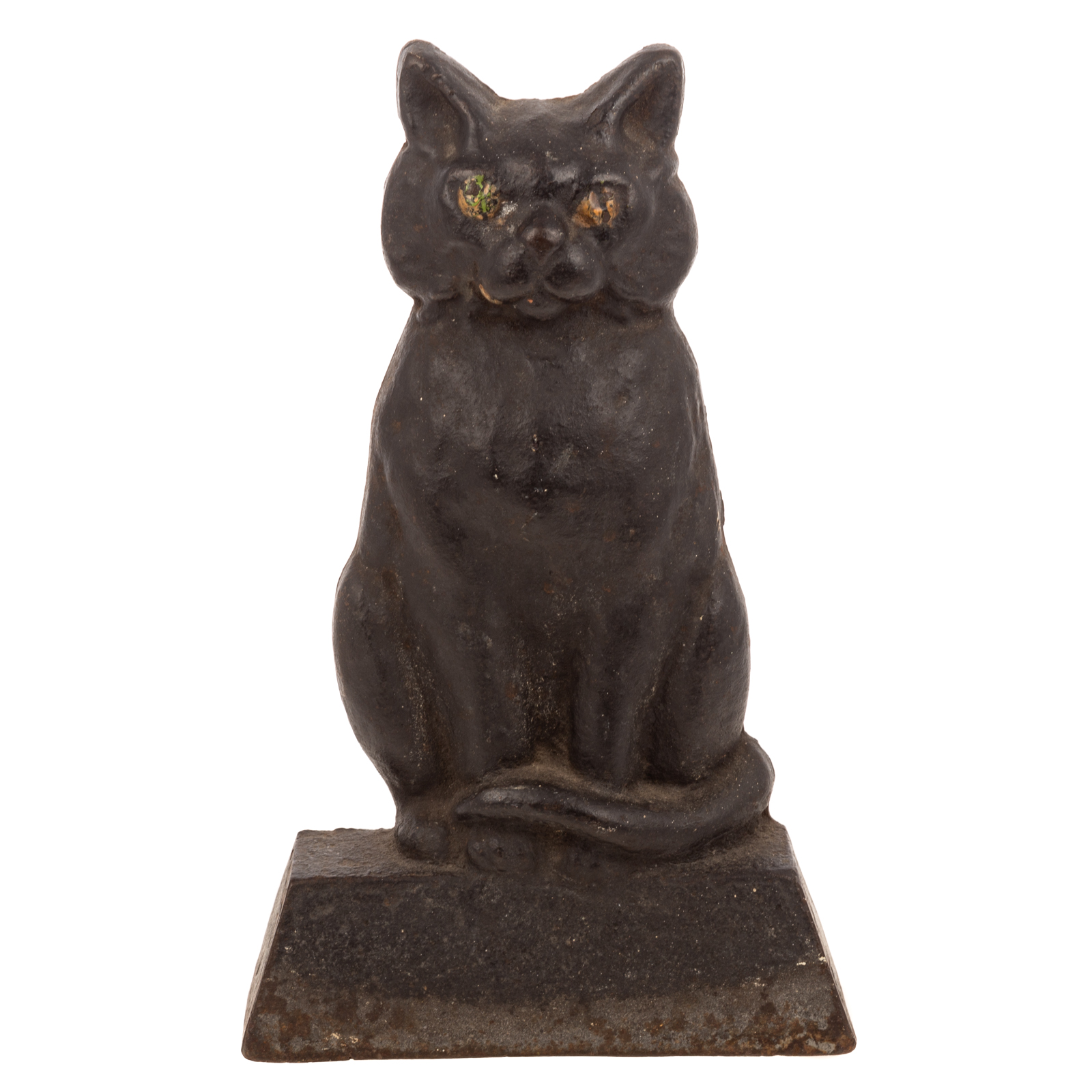 SITTING CAT CAST IRON DOOR STOP