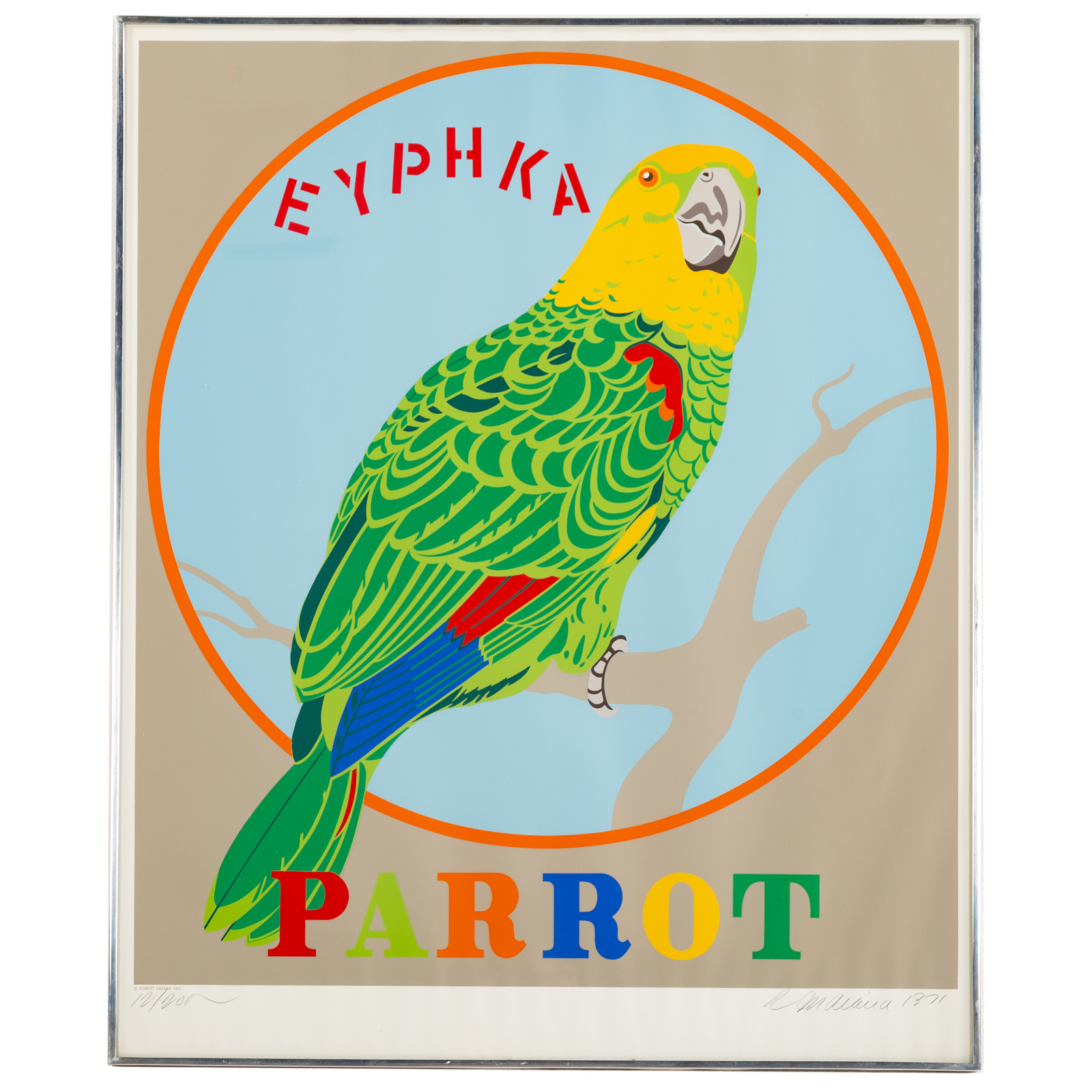 ROBERT INDIANA PARROT SCREENPRINT 2eaf7b