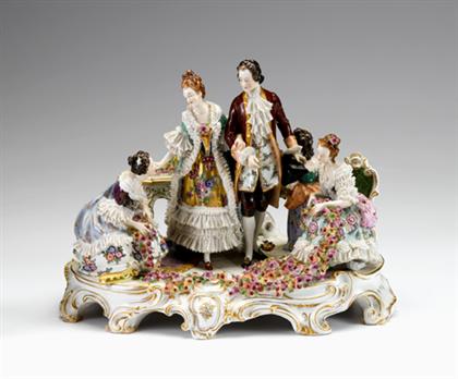 Large Volkstedt porcelain figure