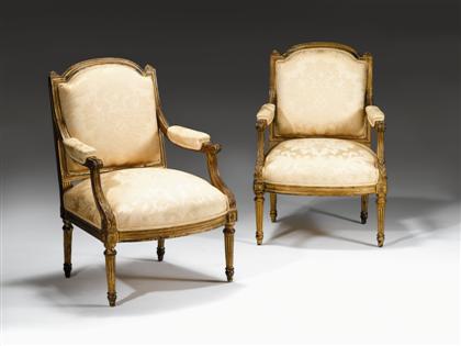 Pair of Louis XVI style giltwood 4a780