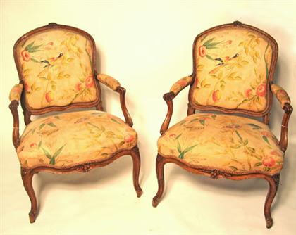 Pair of Louis XV carved beechwood 4a783