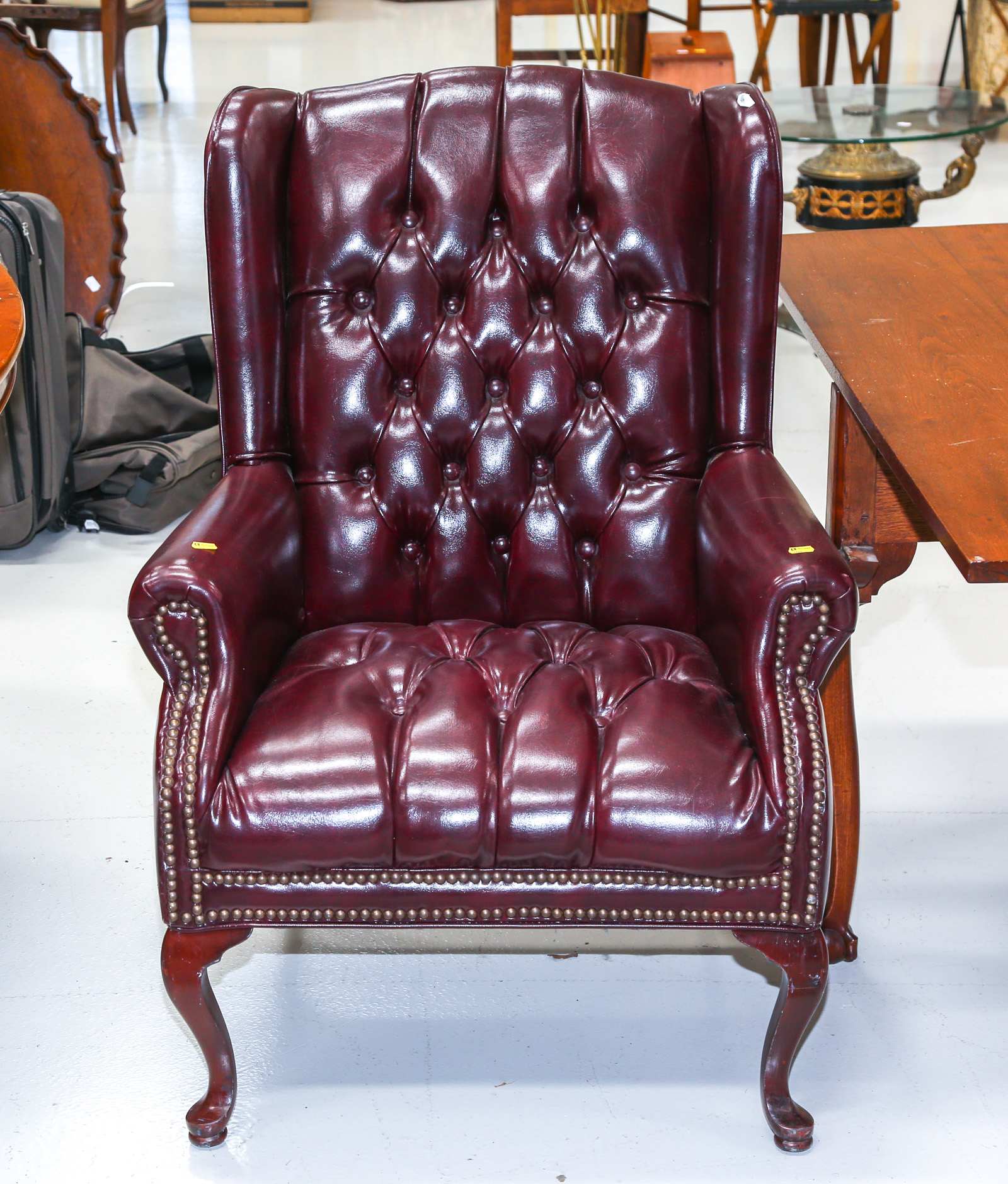 QUEEN ANNE STYLE WING CHAIR 3rd 2e8b41