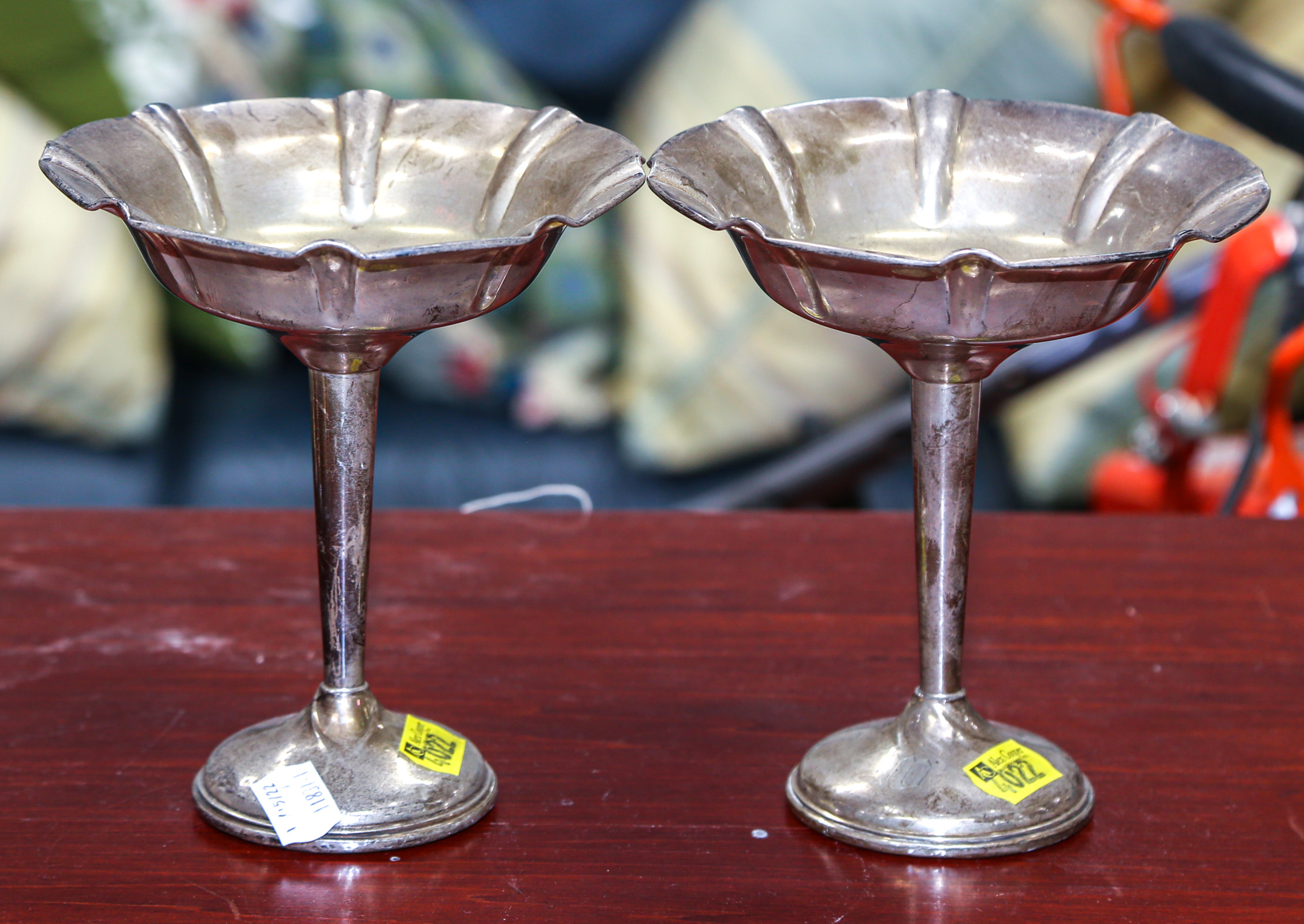 A PAIR OF AMERICAN WEIGHTED STERLING