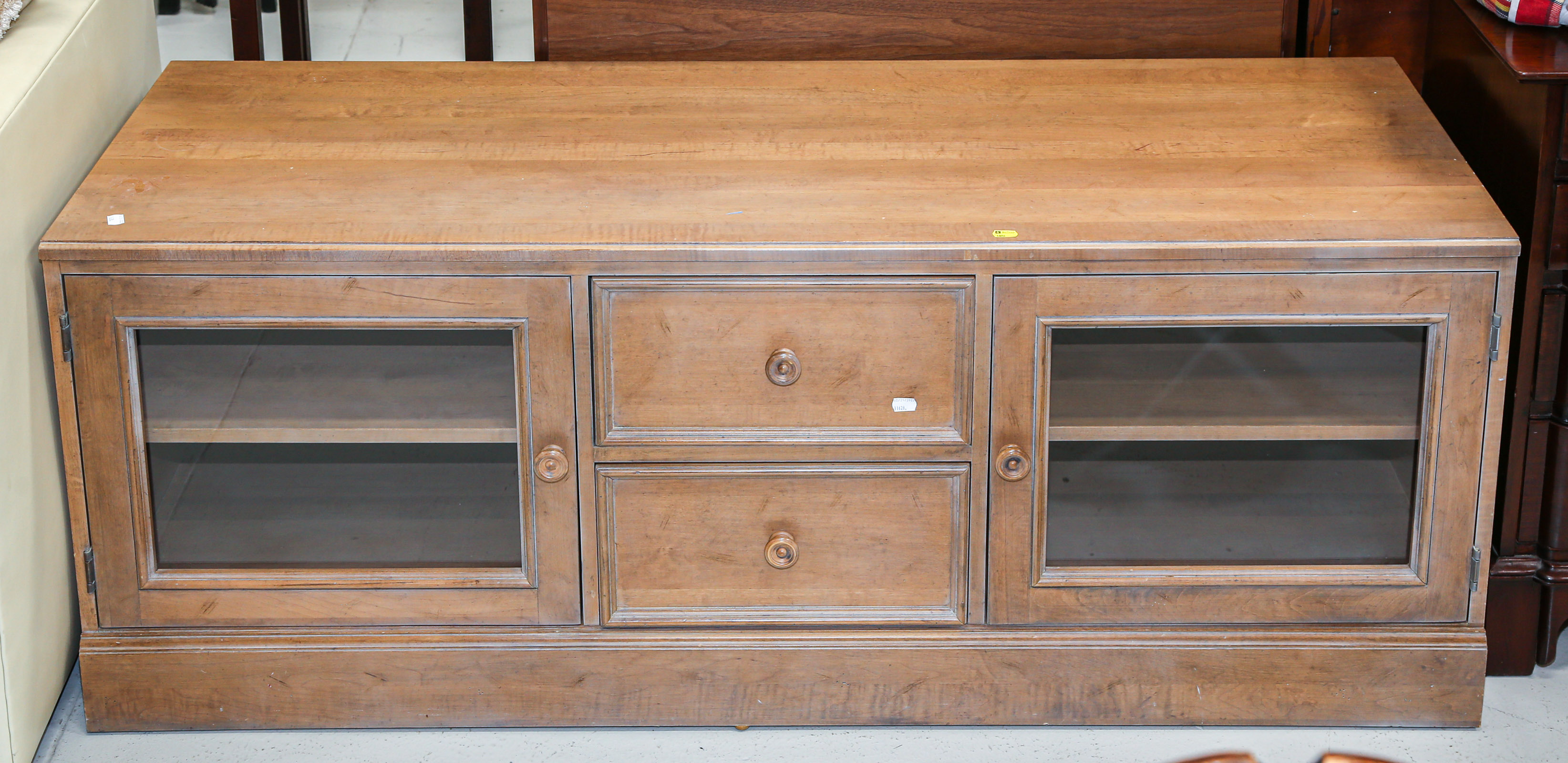 ETHAN ALLEN MAPLE ENTERTAINMENT CENTER