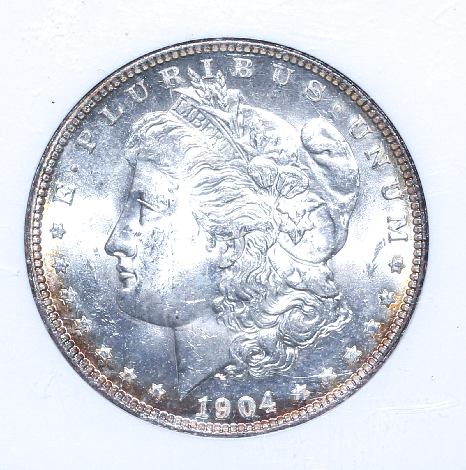 1904-O MORGAN NGC MS63 TONER Mottled