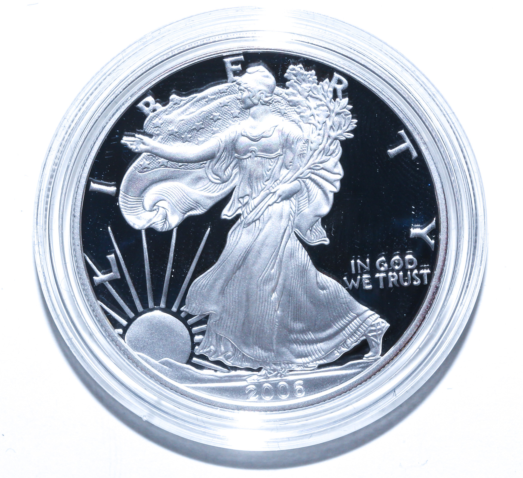 2006 PROOF SILVER EAGLE IN MINT