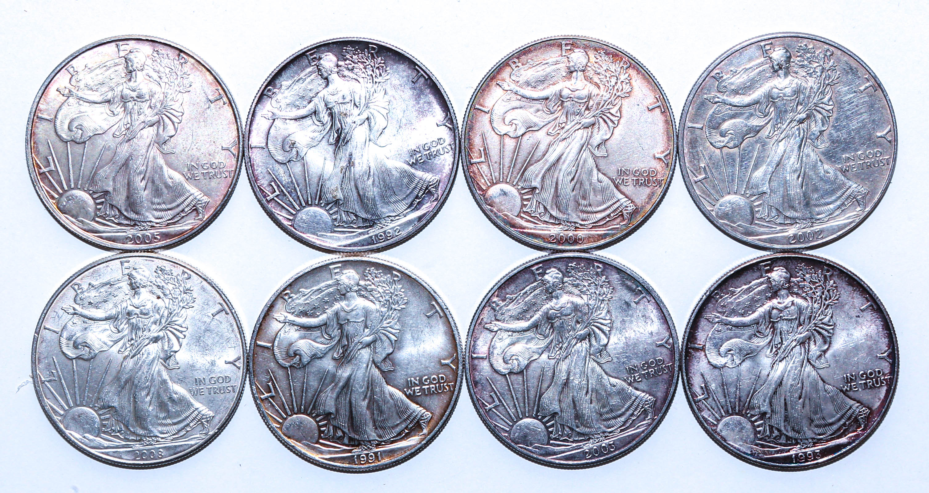 EIGHT TONED SILVER EAGLES All might