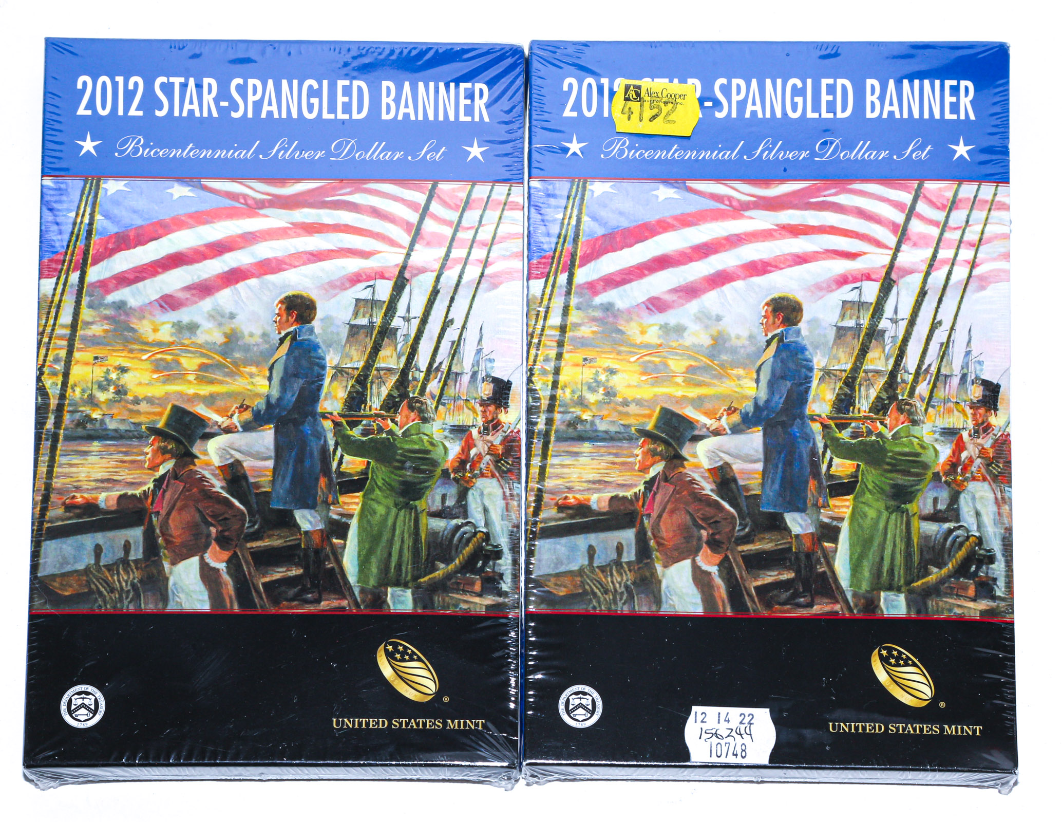 TWO 2012 STAR SPANGLED BANNER SILVER