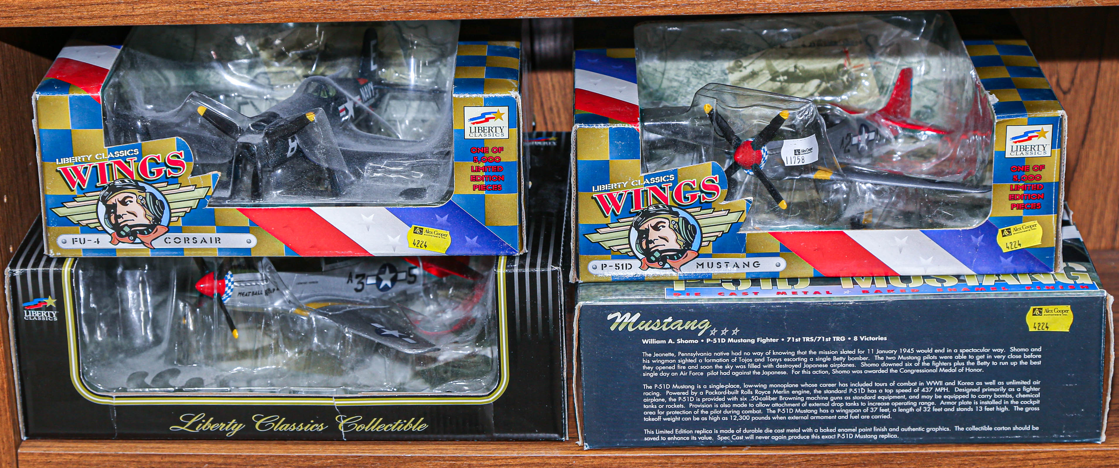 FOUR LIBERTY CLASSICS DIE-CAST MILITARY