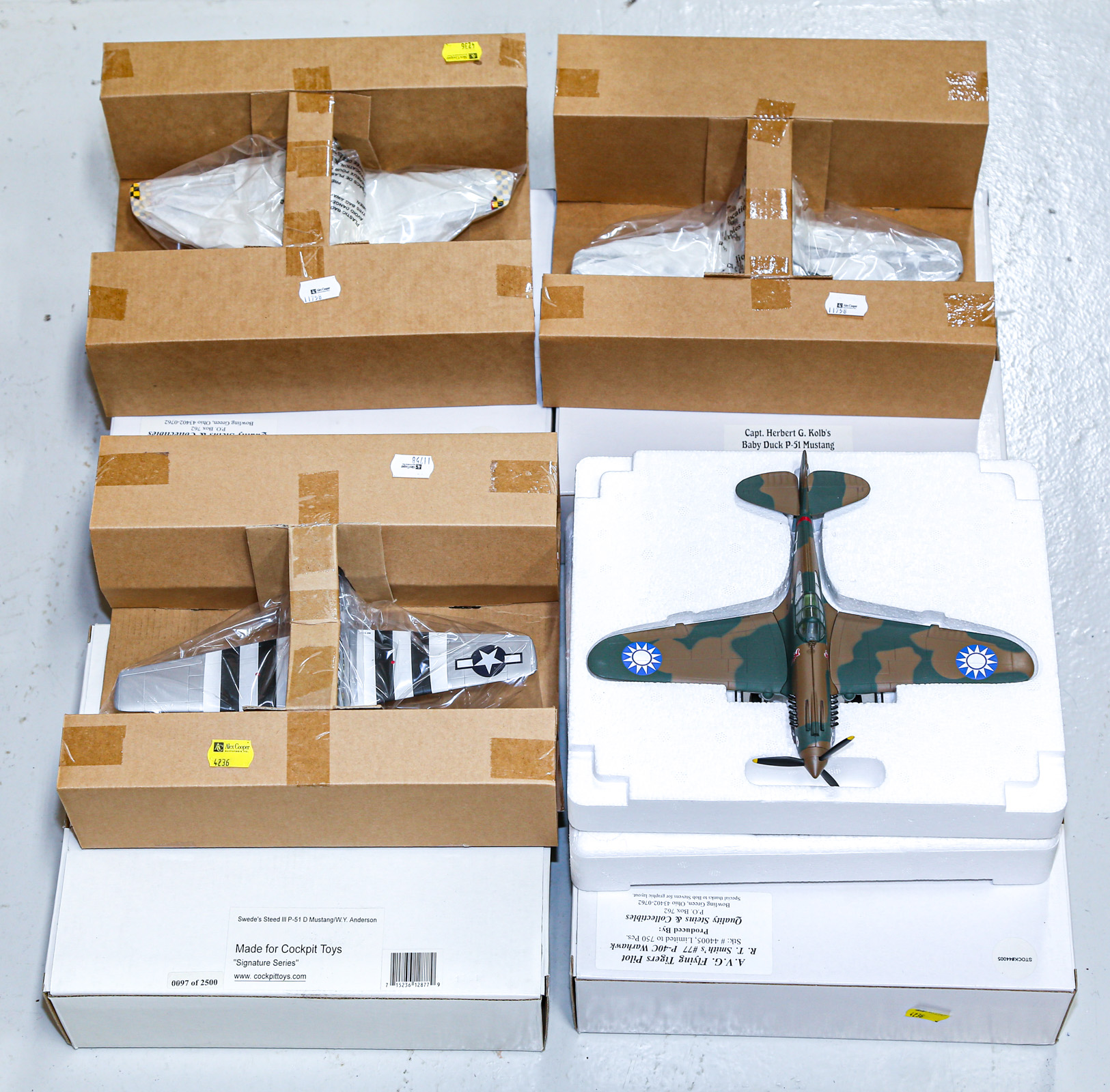 FOUR DIE-CAST MILITARY AIRPLANES