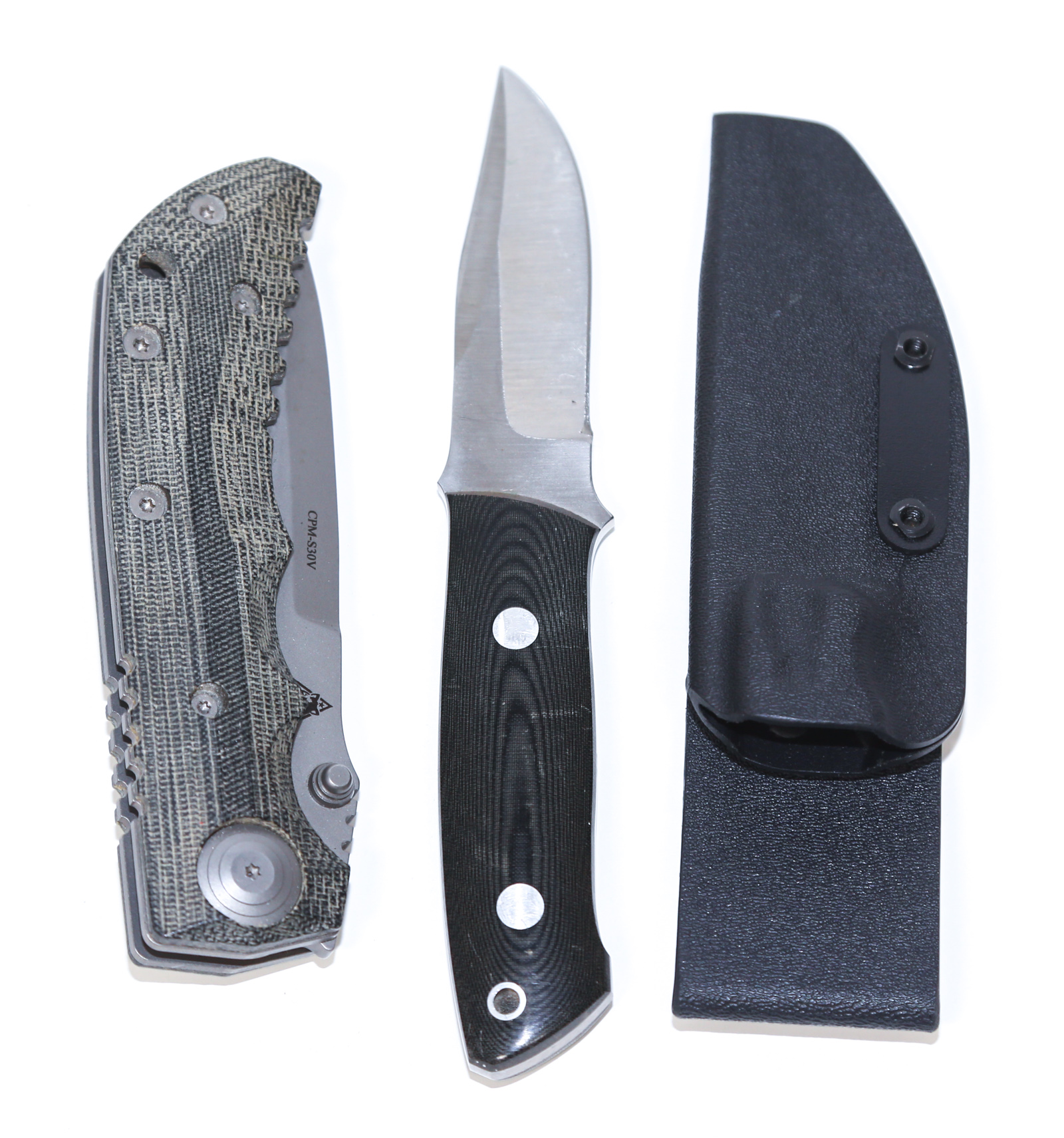 TWO KNIVES Including Lone Wolf folding
