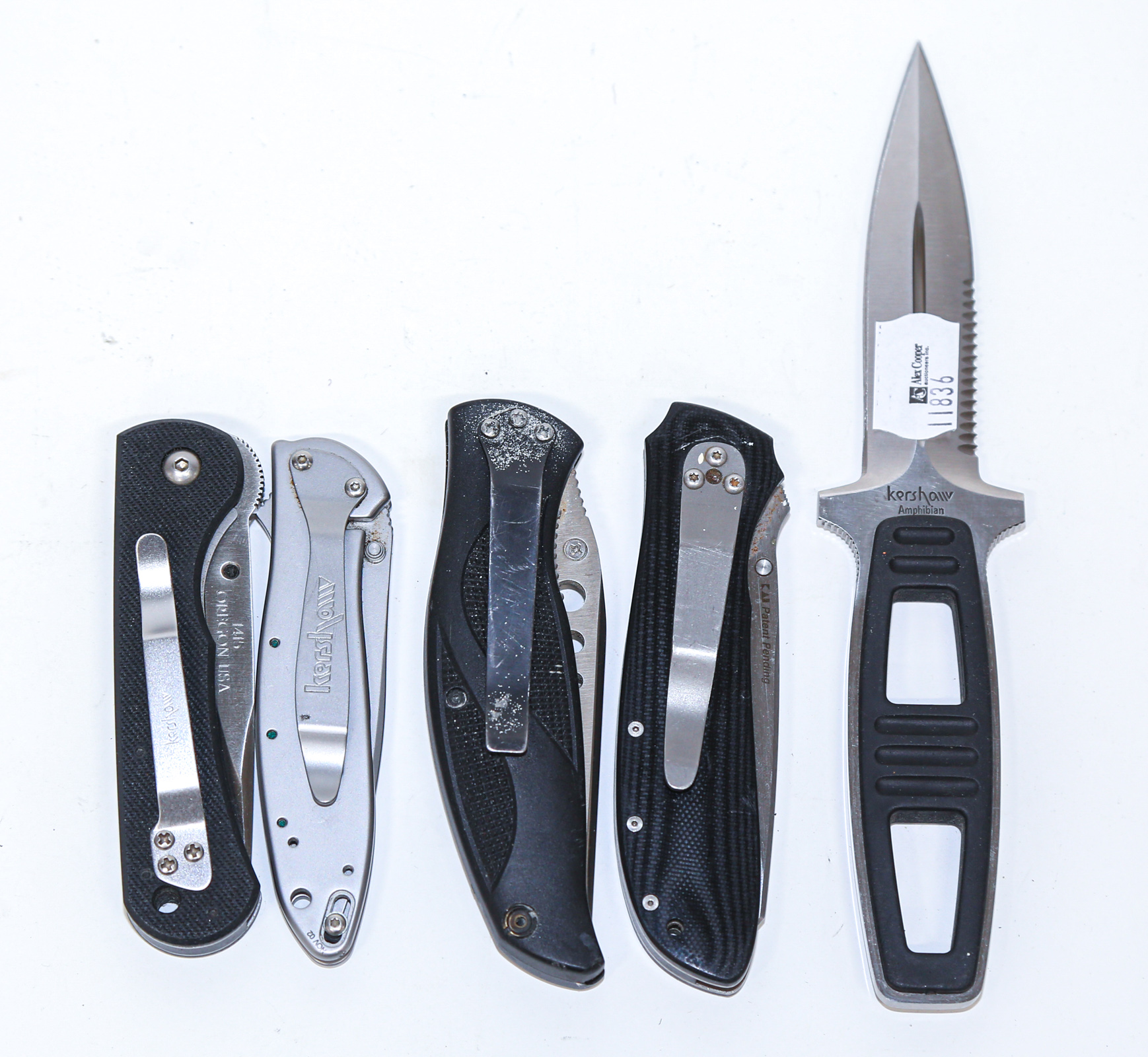 FIVE KERSHAW KNIVES Including 1660,