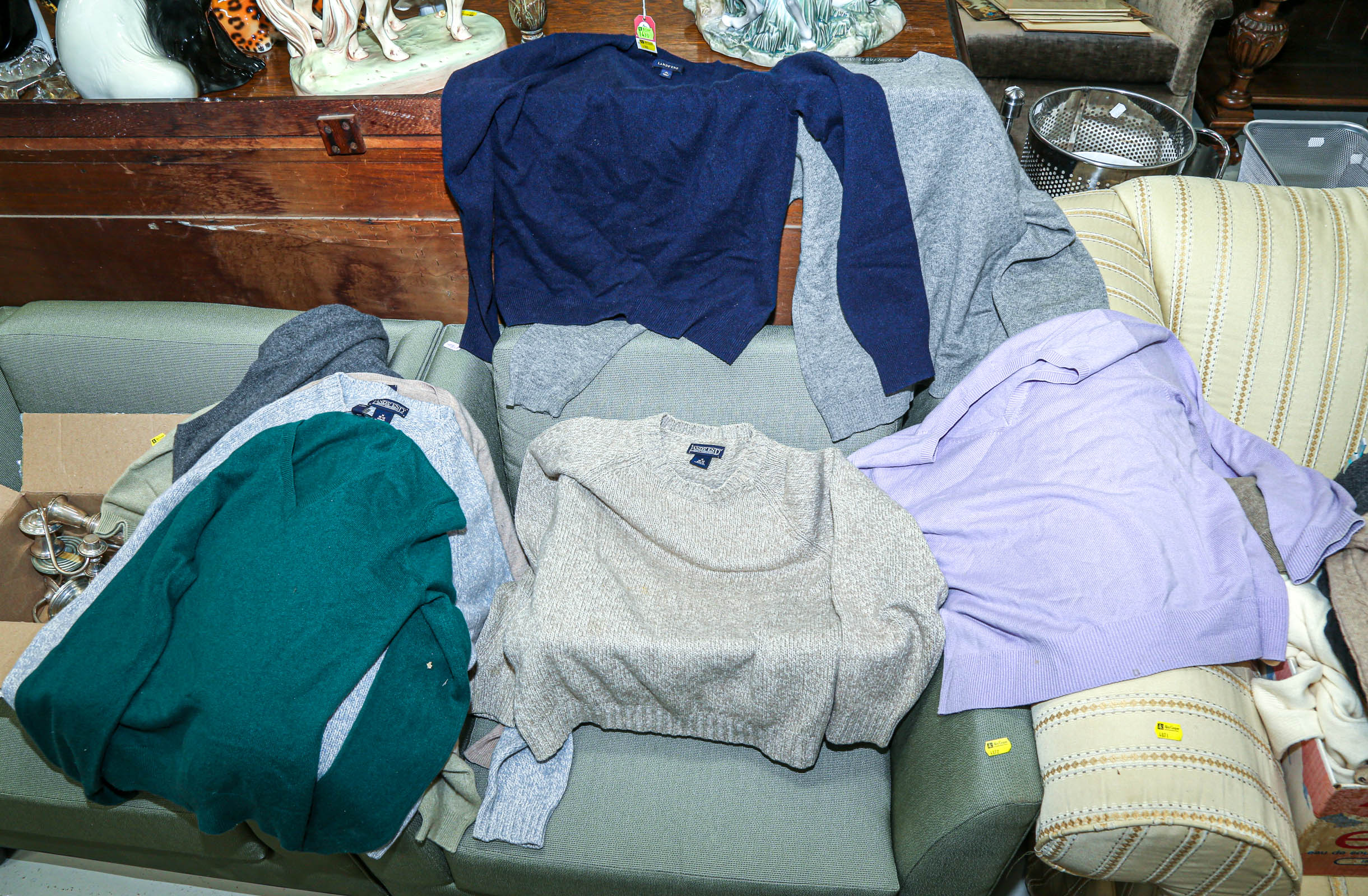GROUP OF EIGHT LANDS END CASHMERE 2e8c90