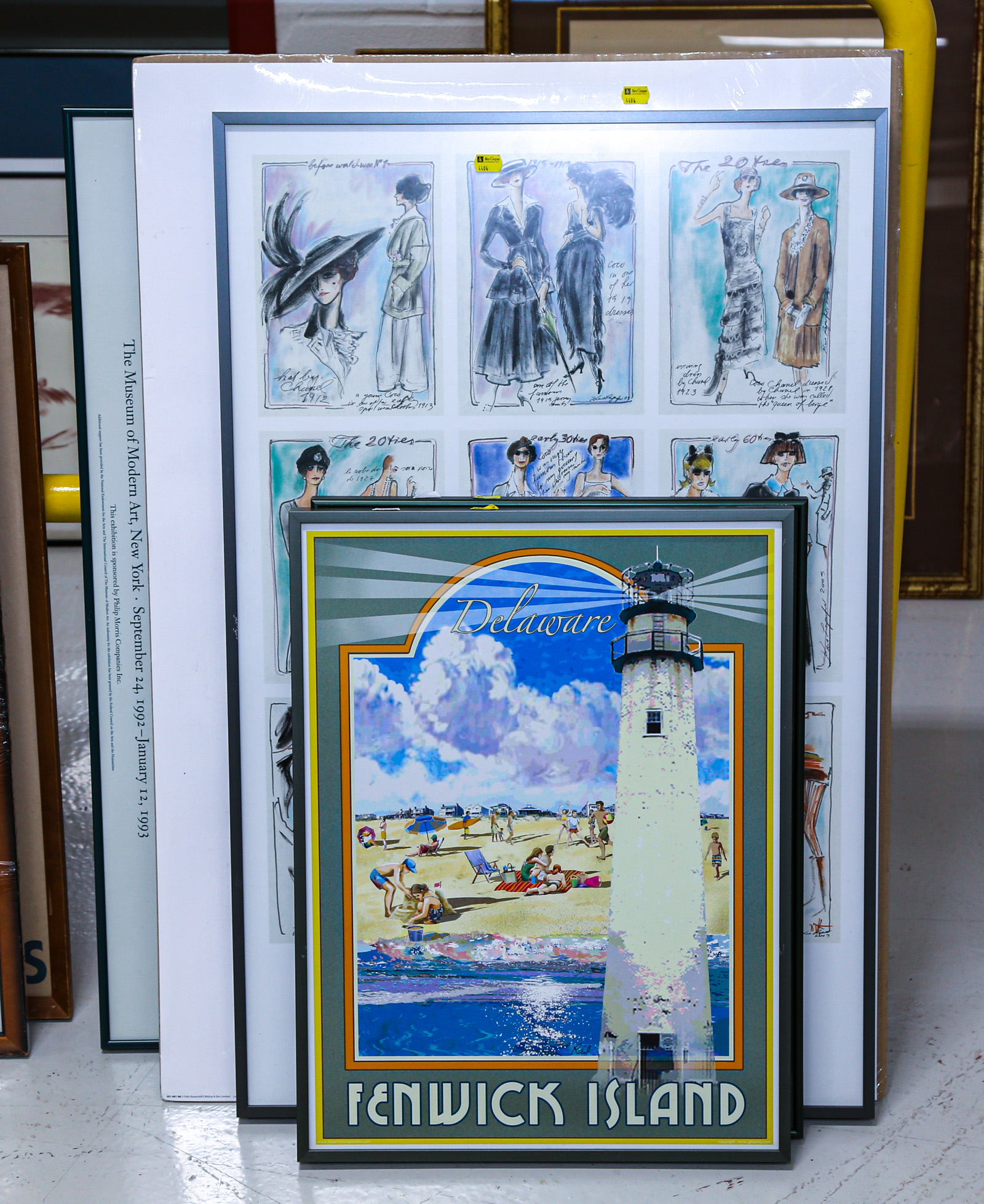 NINE FRAMED UNFRAMED POSTERS 2e8cbb