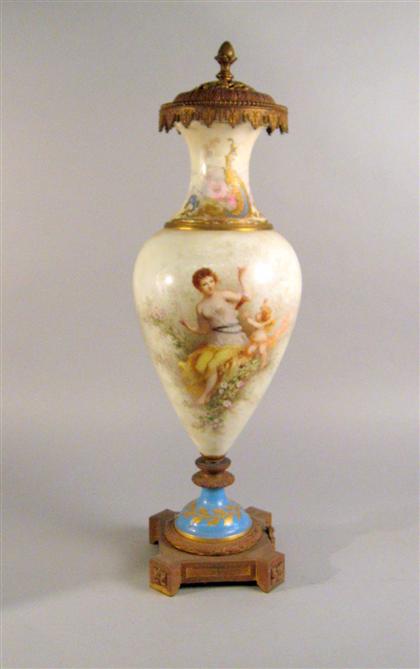 Sevres style porcelain and patinated 4a7ae