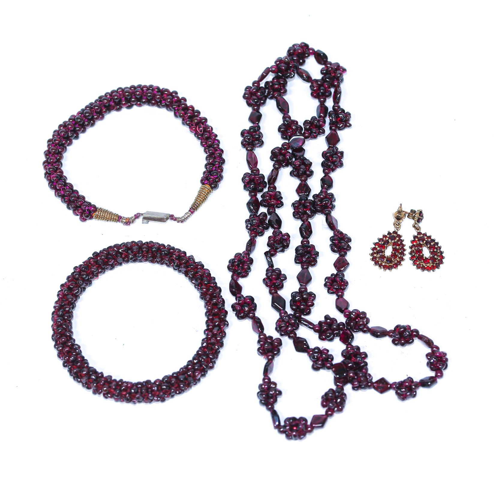 A COLLECTION OF BOHEMIAN GARNET