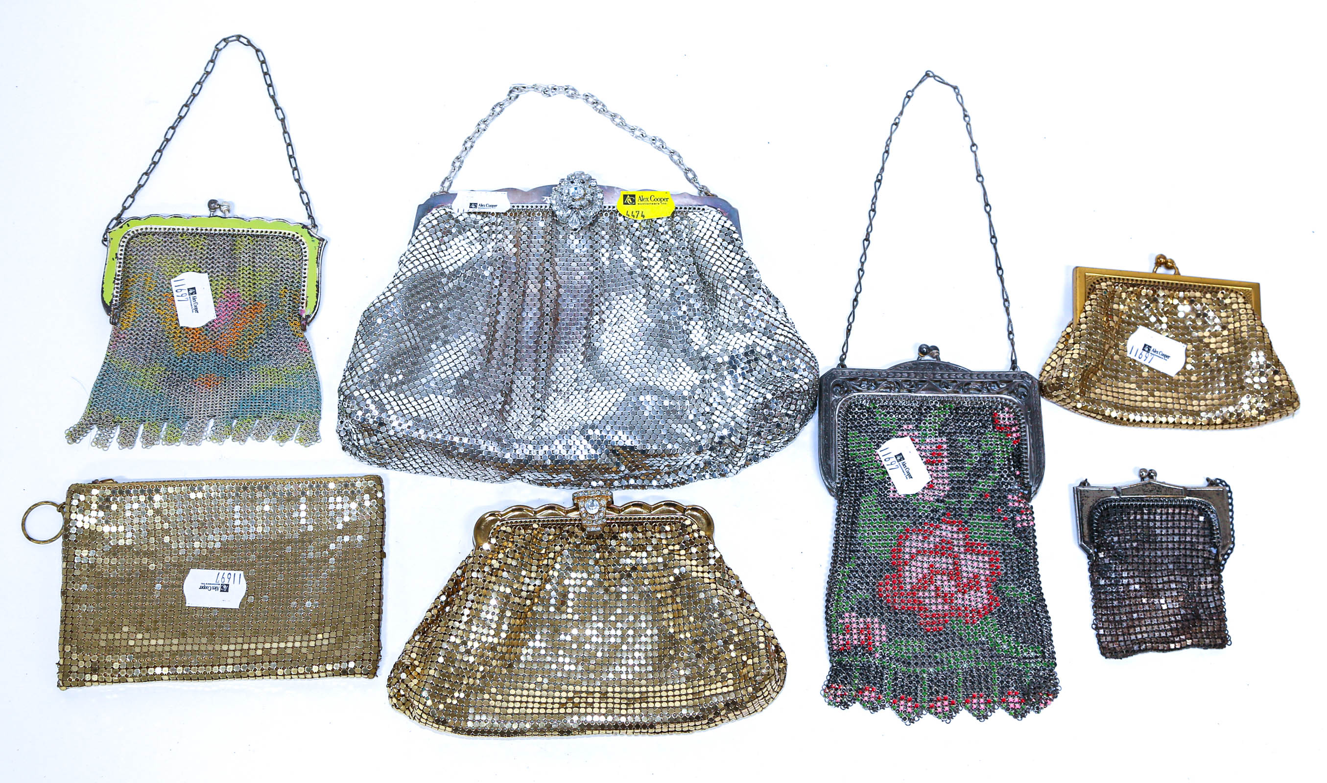 SEVEN MESH WHITING & DAVIS BAGS CLUTCHES/COIN