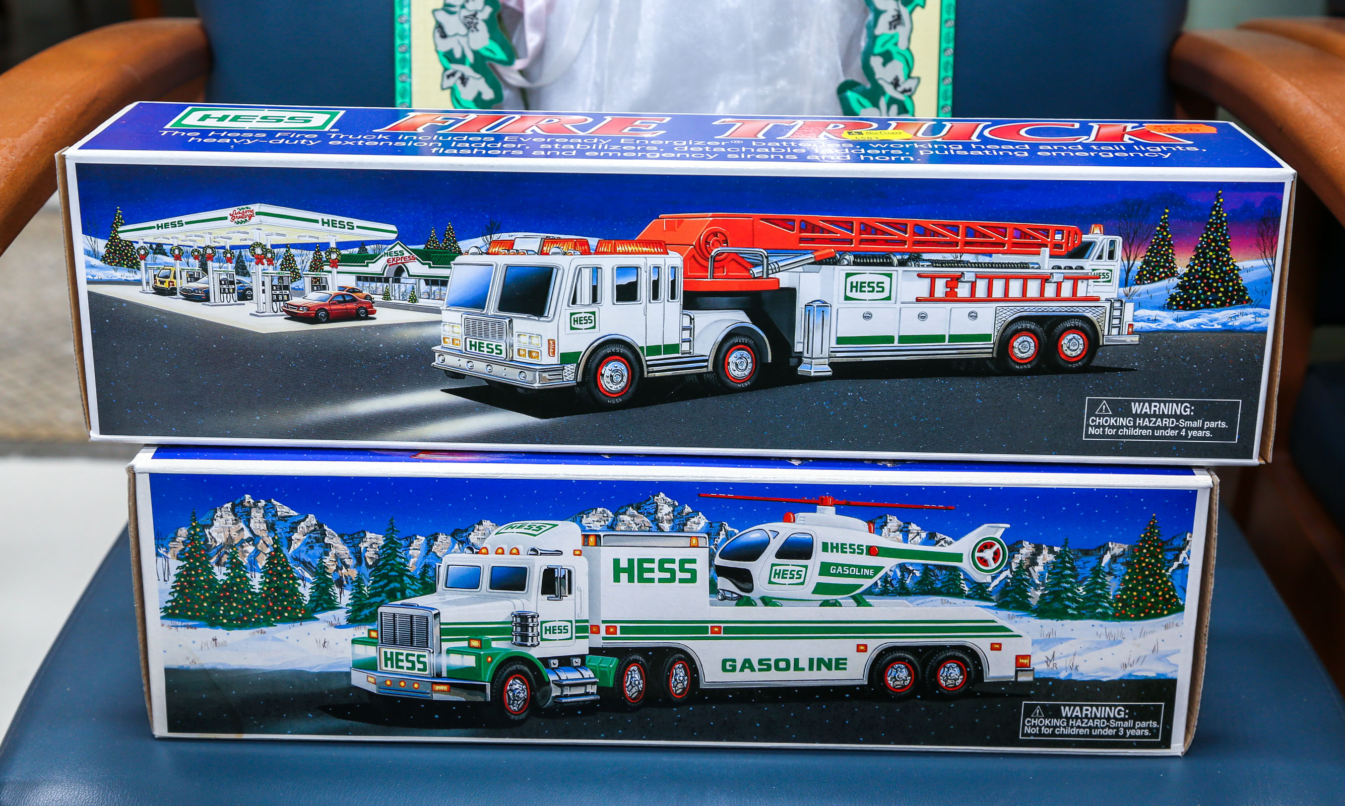 TWO HESS TRUCKS Including 1995 and 2000.