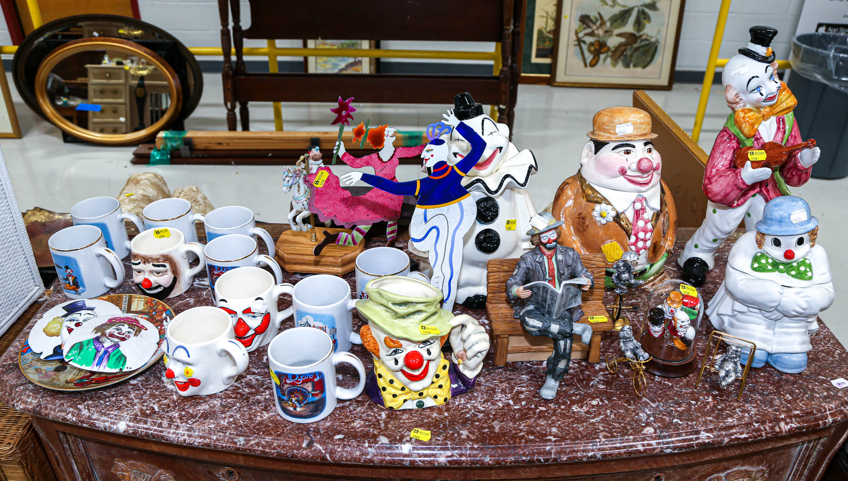 ASSORTMENT OF CLOWN ITEMS Including