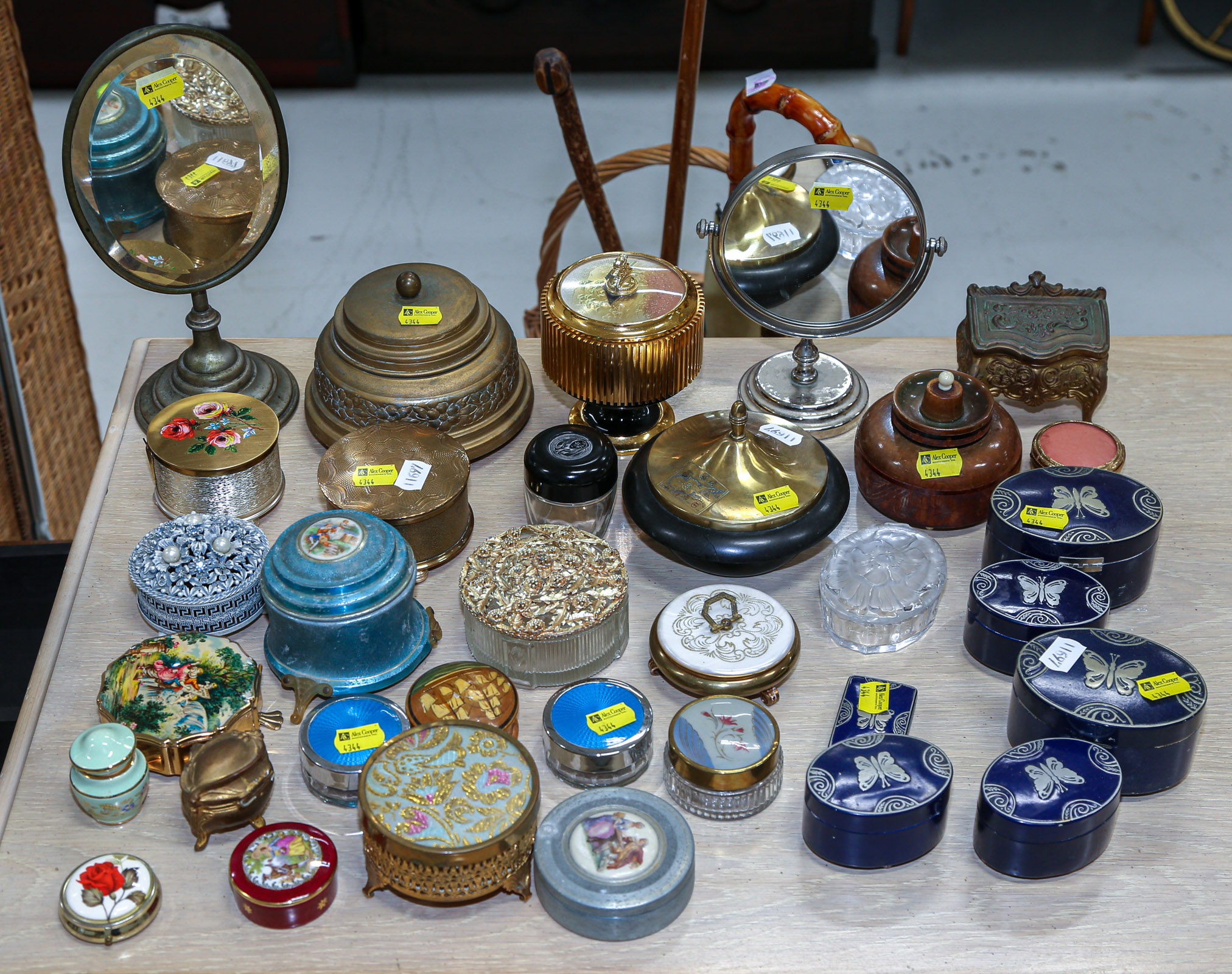 COLLECTION OF LADIES POWDER JARS And
