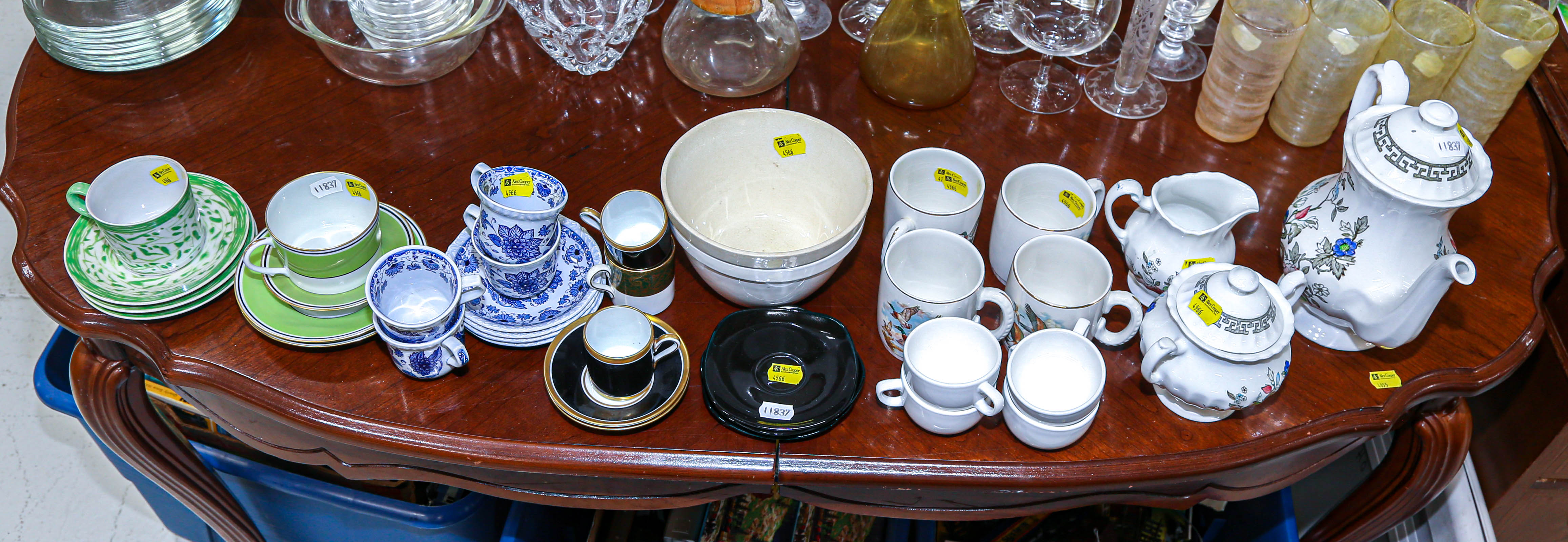 ASSORTMENT OF TABLE CHINA Including