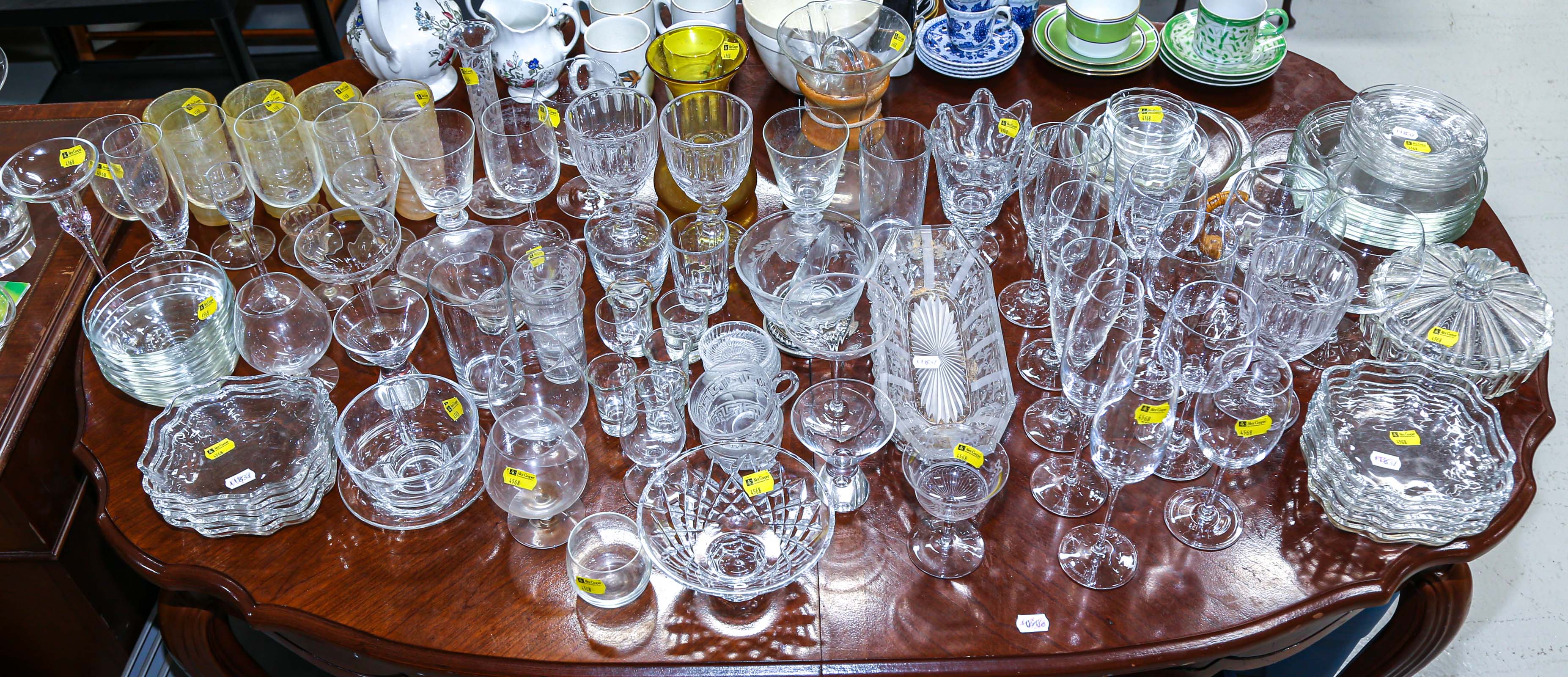 LARGE GROUP OF GLASSWARE Including