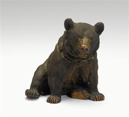 Russian bronze inkwell  BEAR  