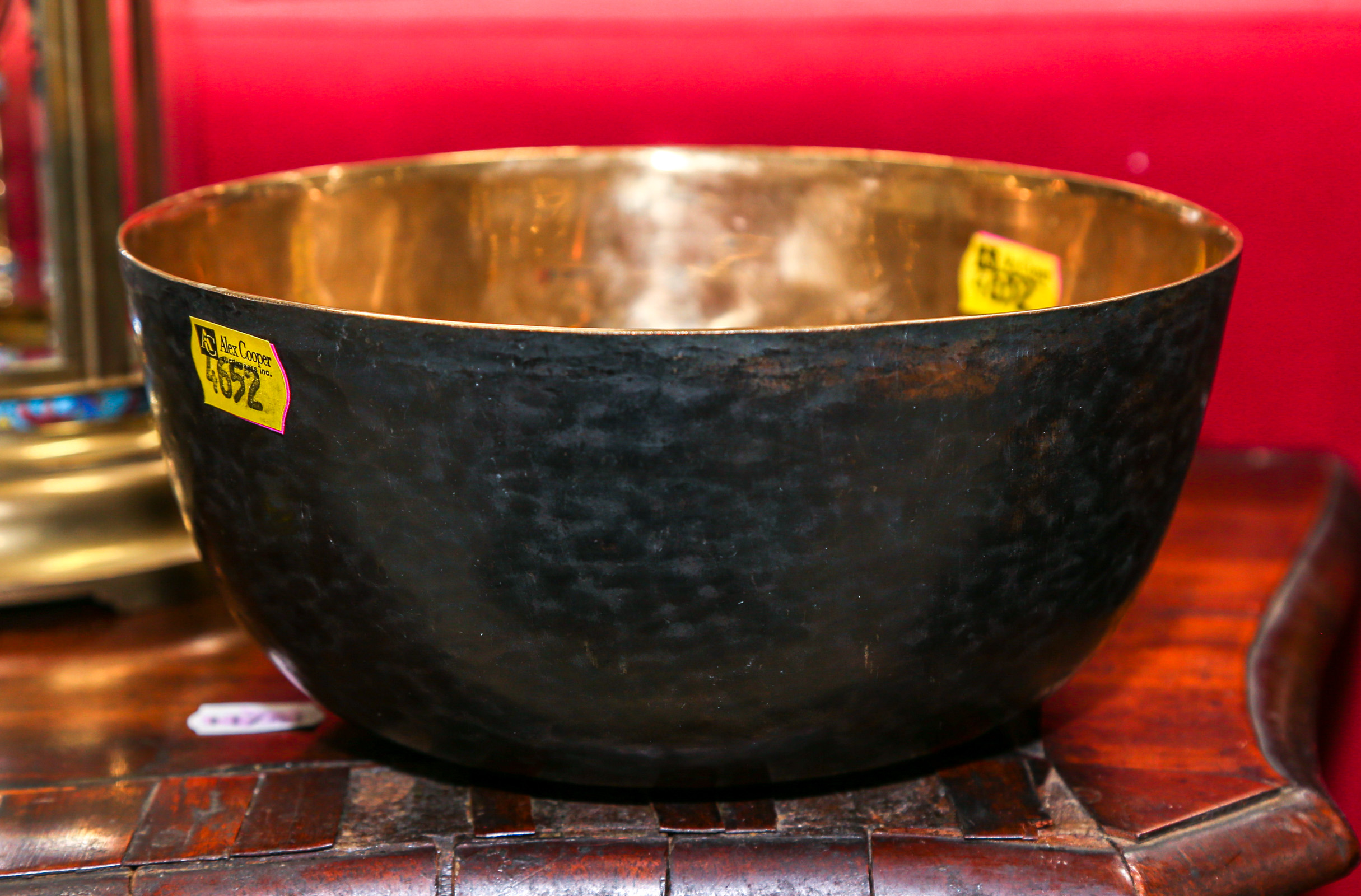 TIBETAN HAMMERED BRASS SINGING BOWL