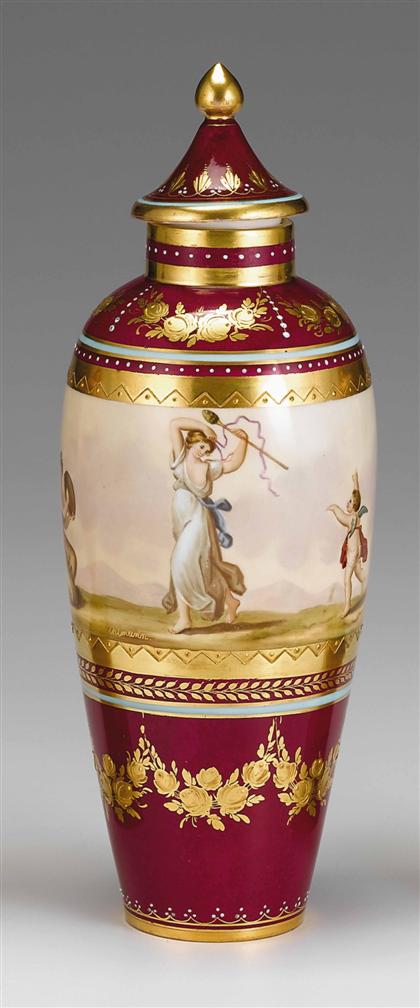 Vienna style porcelain covered
