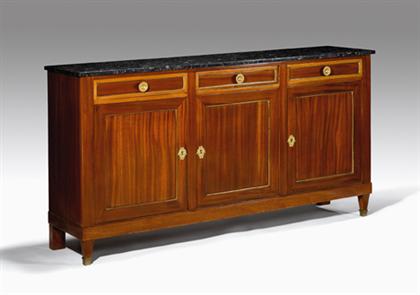 Directoire style mahogany sideboard