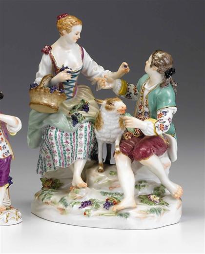 Meissen porcelain figure group