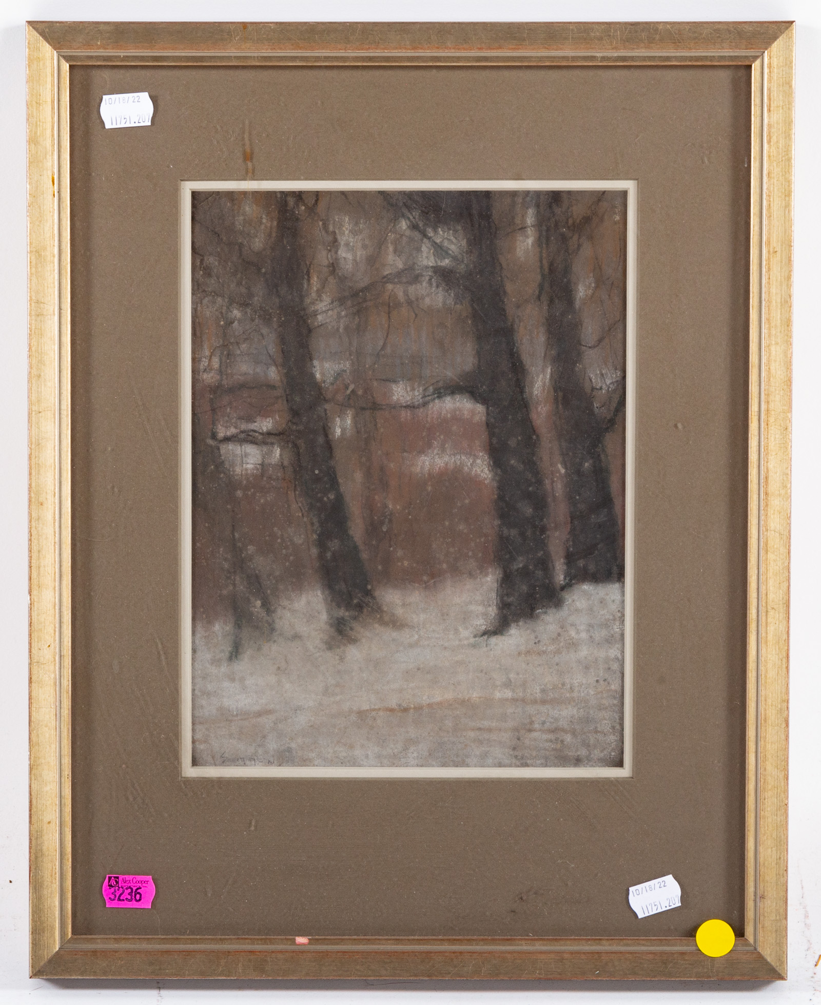 SIMMONS FOREST IN WINTER PASTEL 2e8e47