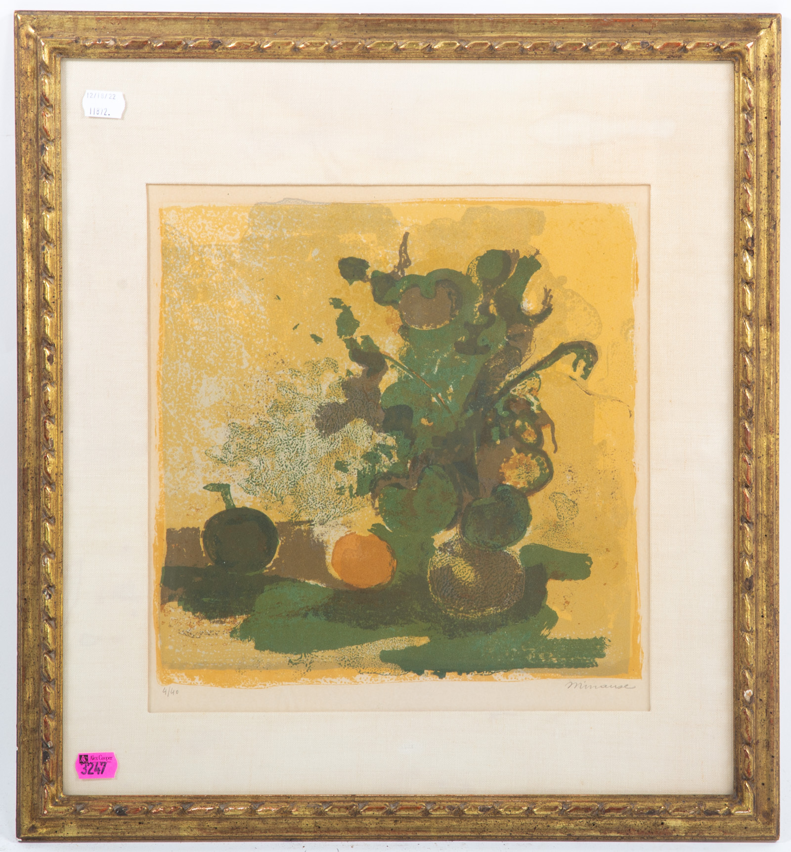 ANDRE MINAUX BOUQUETS LITHOGRAPH 2e8e52