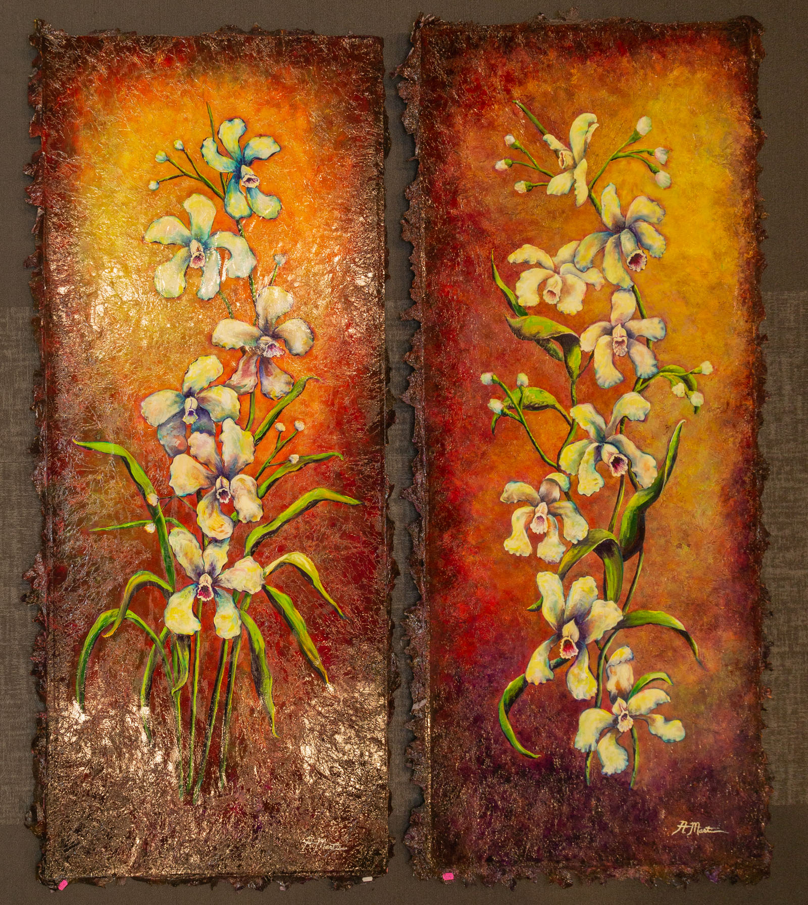 A. MARTIN. PAIR OF ORCHID WORKS,