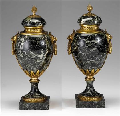 Pair of French gilt bronze mounted