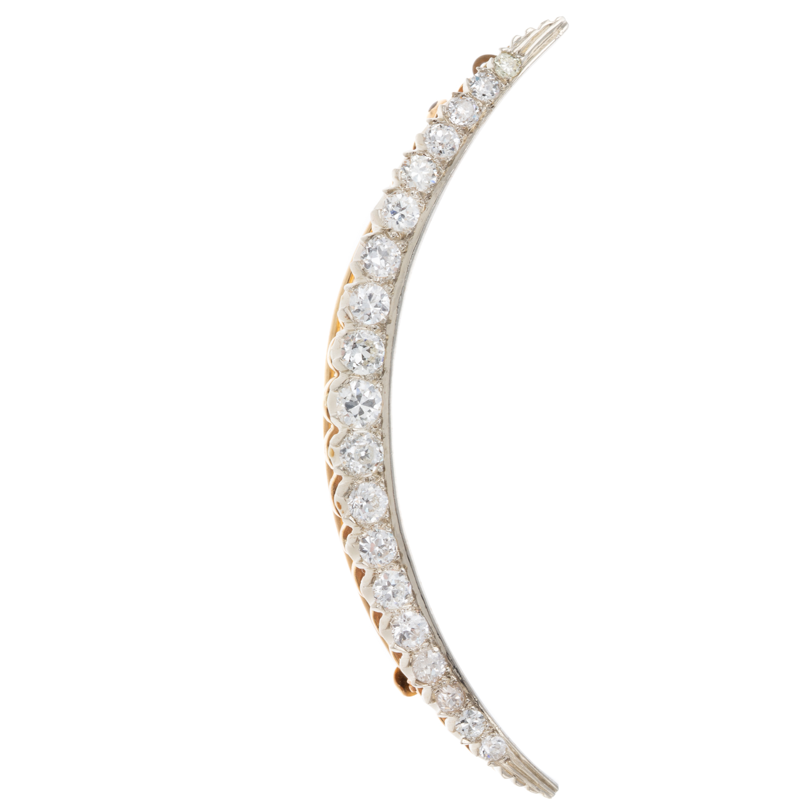 EDWARDIAN DIAMOND CRESCENT MOON 2e8ef6