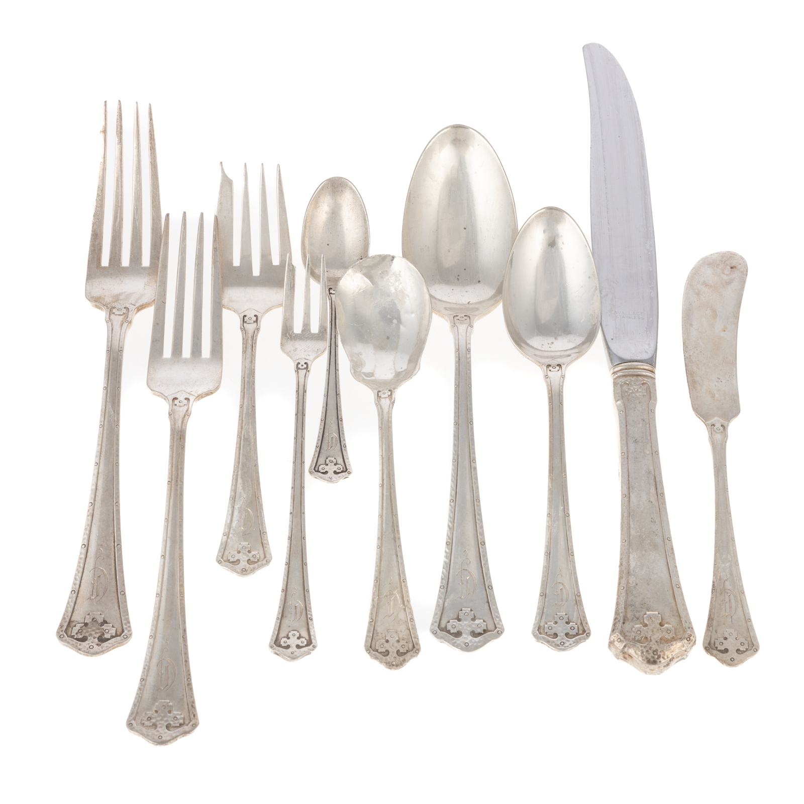 R WALLACE & SONS STERLING CARMEL FLATWARE