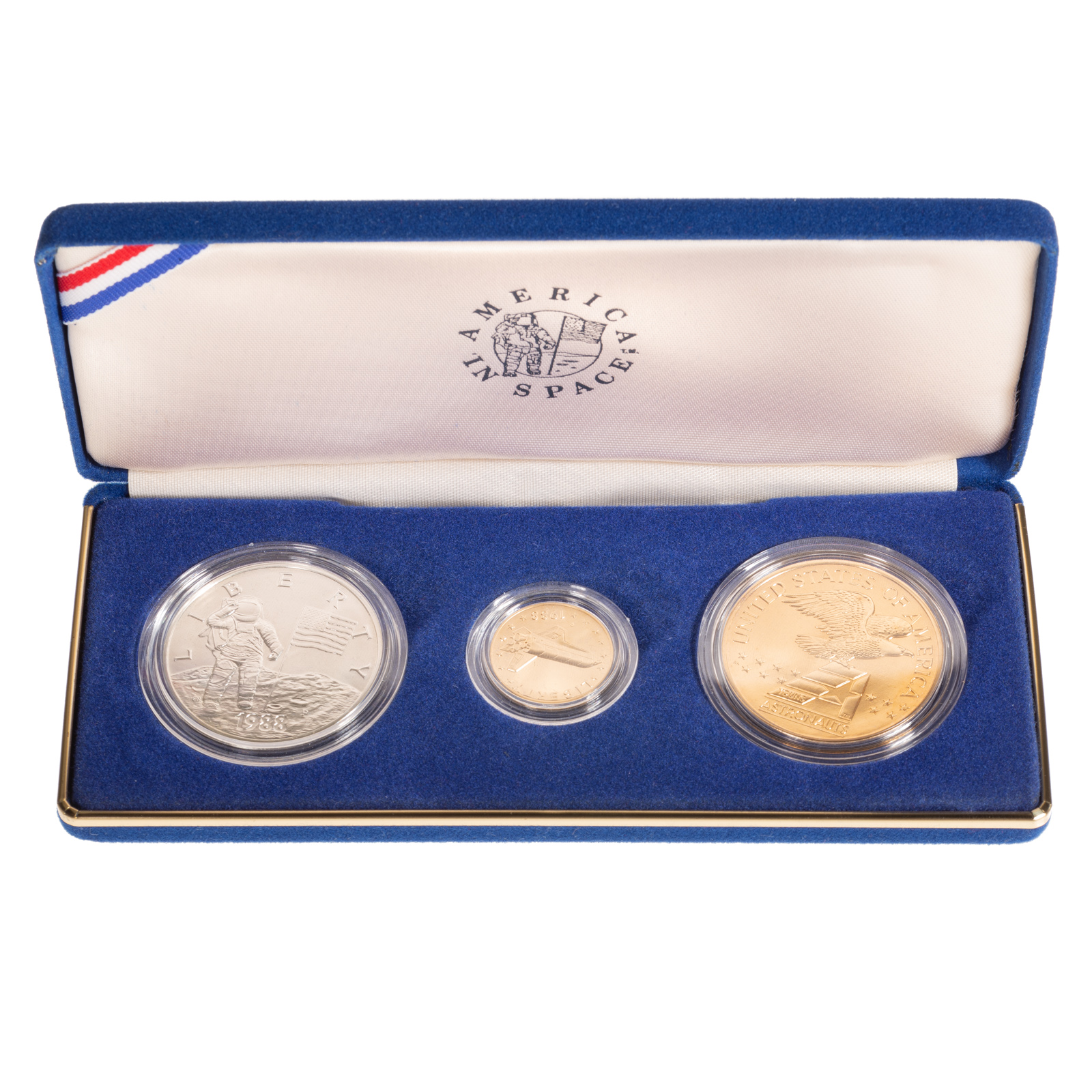 AMERICANS IN SPACE THREE-COIN SET