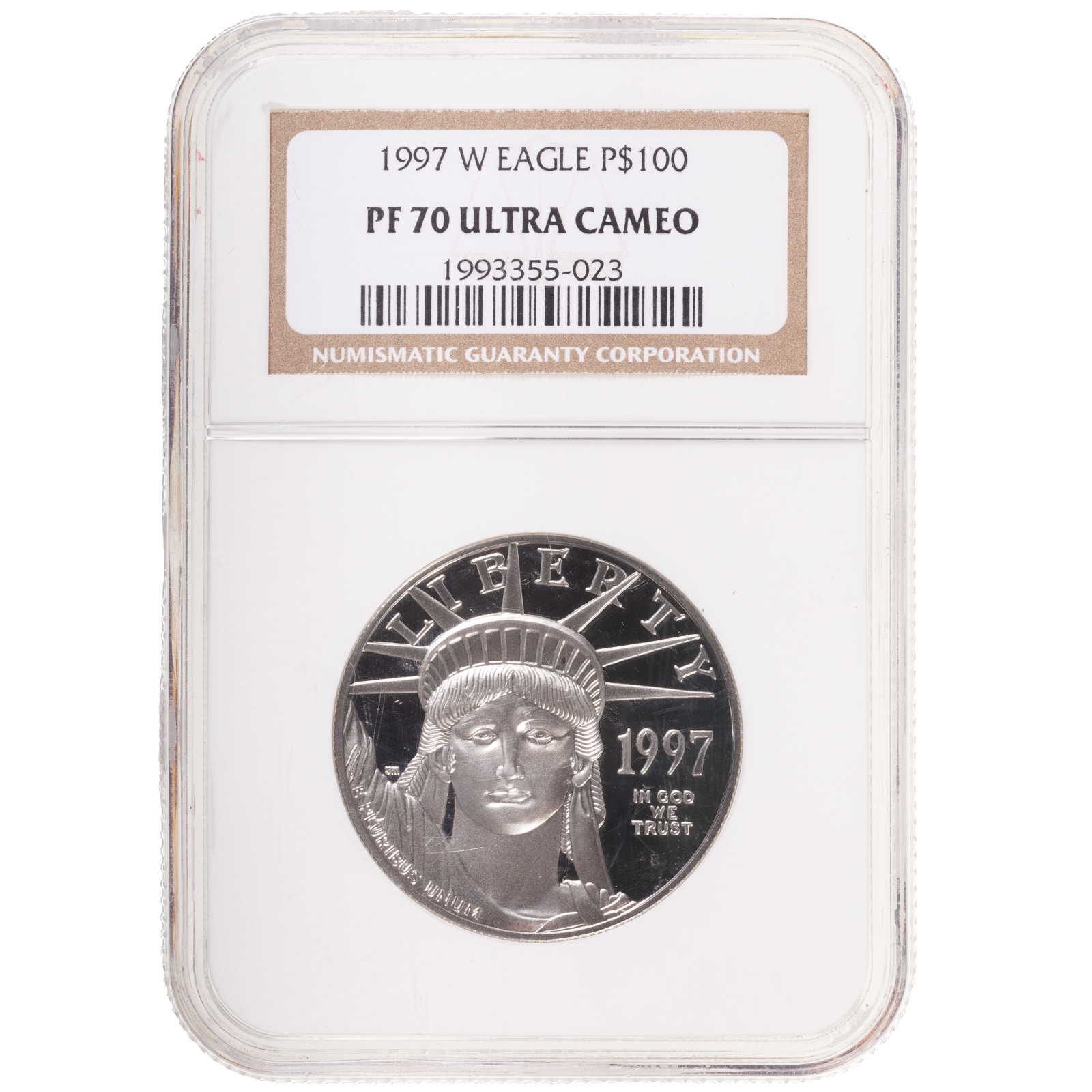 1997 W 100 1 OUNCE PLATINUM PROOF 2e8fec